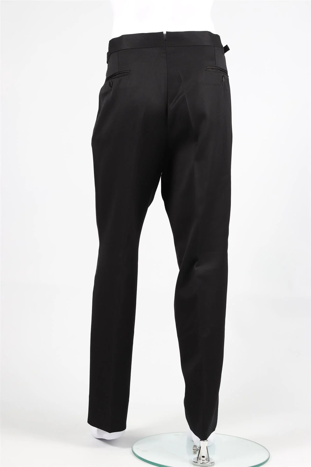 TOM FORD BLACK MEN'S SHELTON WOOL BLEND TWO PIECE TUXEDO SUIT EU 54 - Image 8