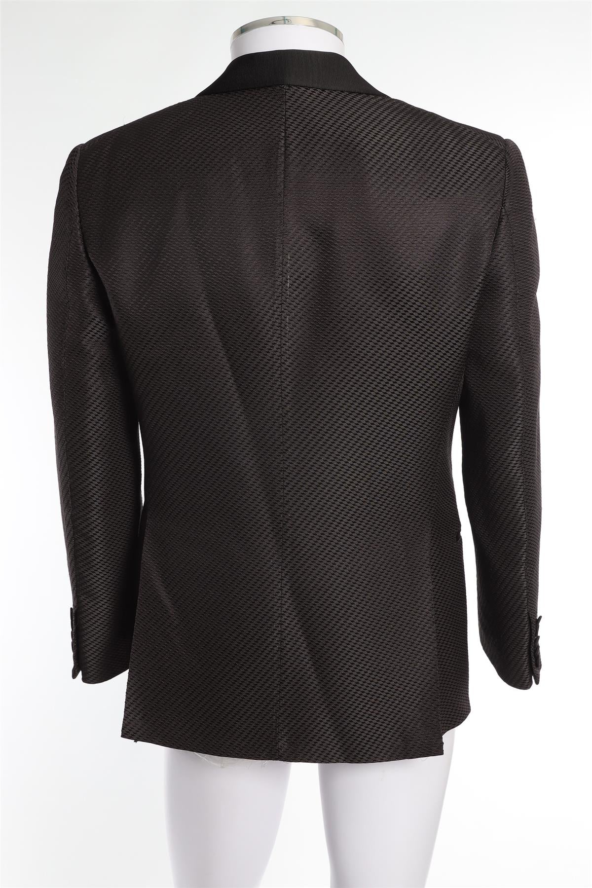 TOM FORD BLACK MEN'S SILK BLAZER IT 46 UK/US 36 - Image 4