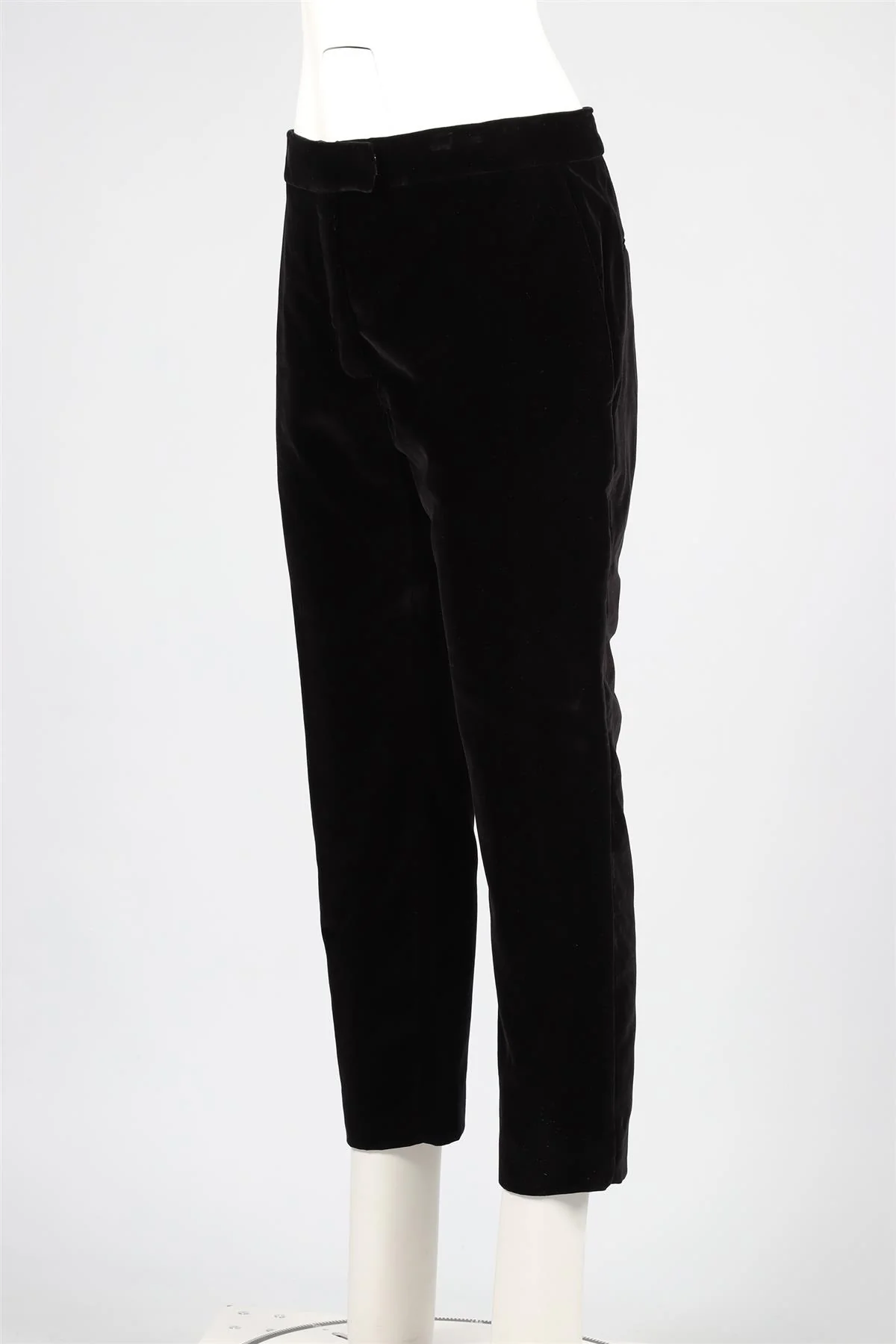 TOM FORD BLACK VELVET STRAIGHT LEG PANTS IT 42 UK 10 - Image 3