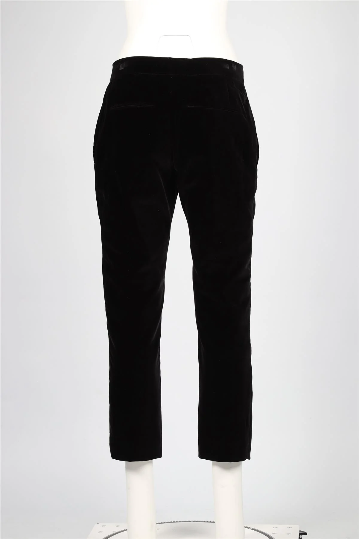 TOM FORD BLACK VELVET STRAIGHT LEG PANTS IT 42 UK 10 - Image 4
