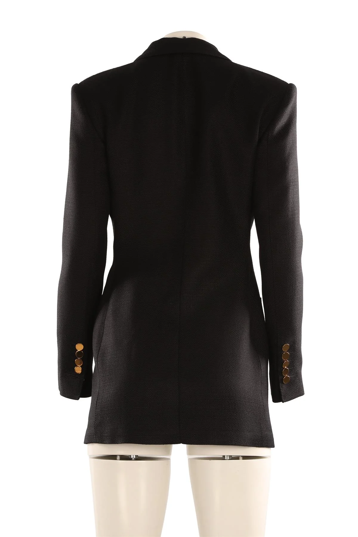 TOM FORD BLACK WOVEN BLAZER IT 38 UK 6 - Image 4