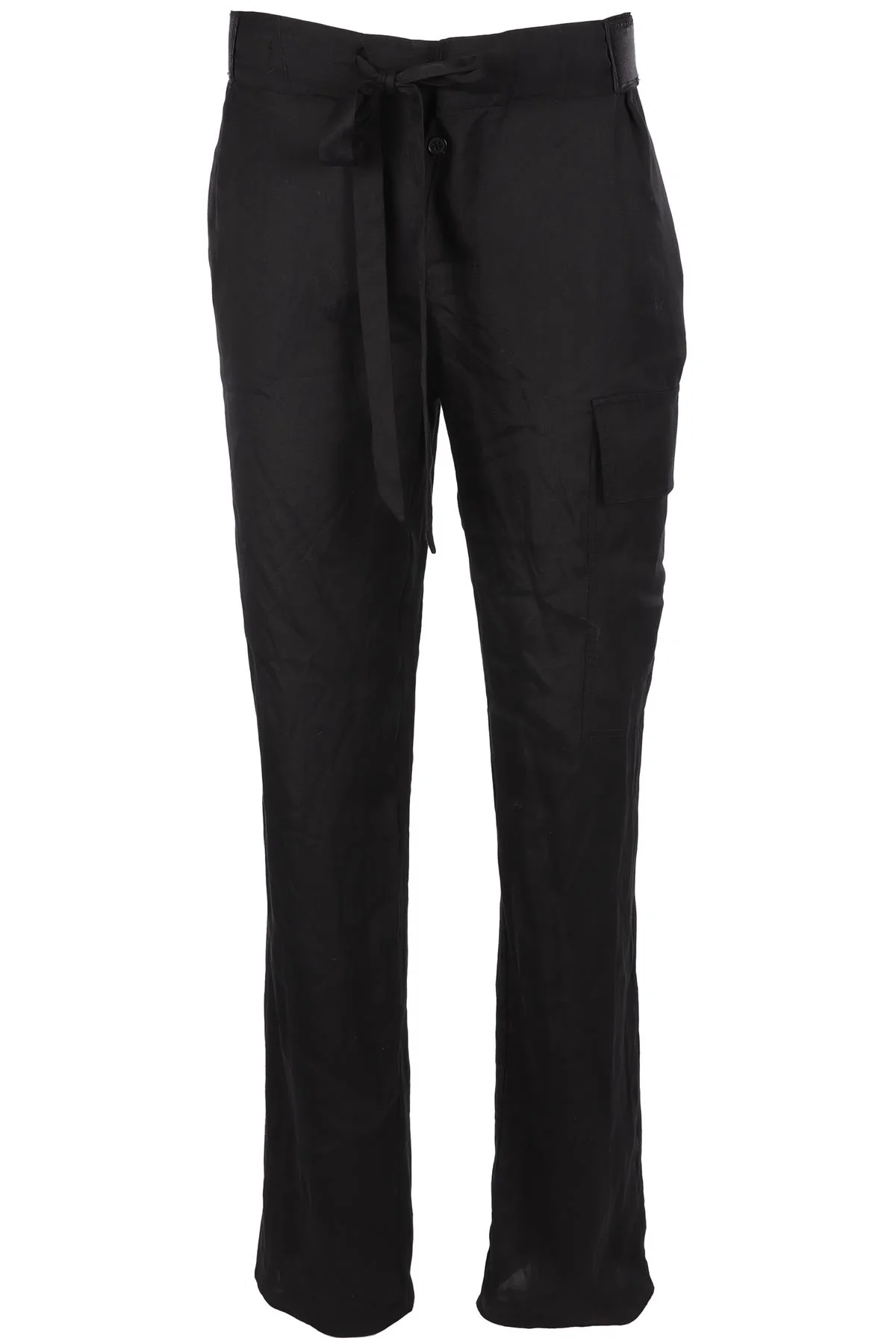 TOM FORD BLACK WOVEN STRAIGHT LEG PANTS IT 38 UK 6