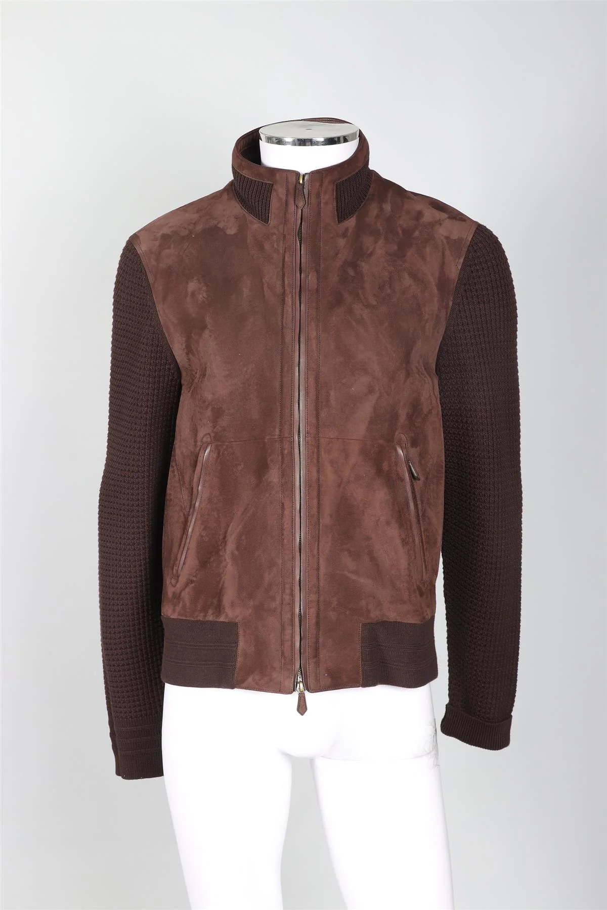 TOM FORD BROWN MEN'S SUEDE JACKET IT 50 UK 40 - Image 2