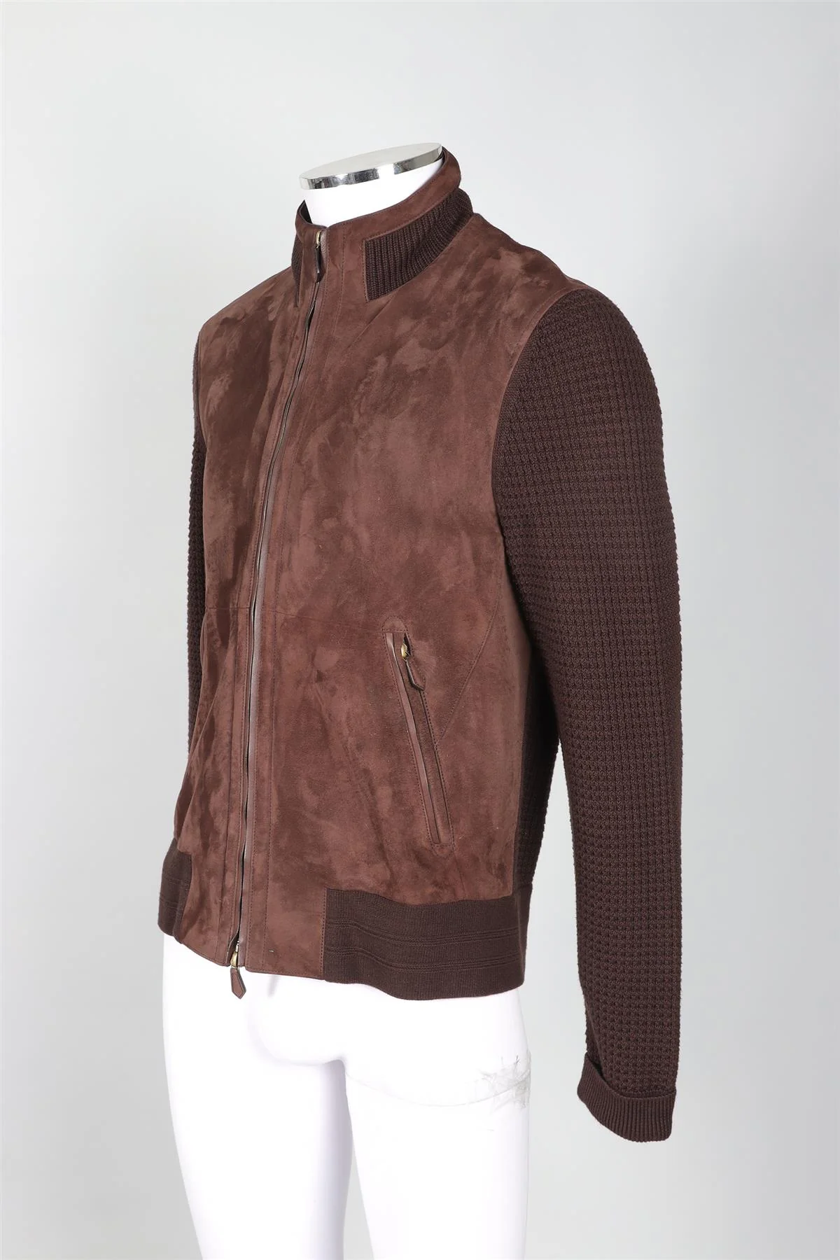TOM FORD BROWN MEN'S SUEDE JACKET IT 50 UK 40 - Image 3