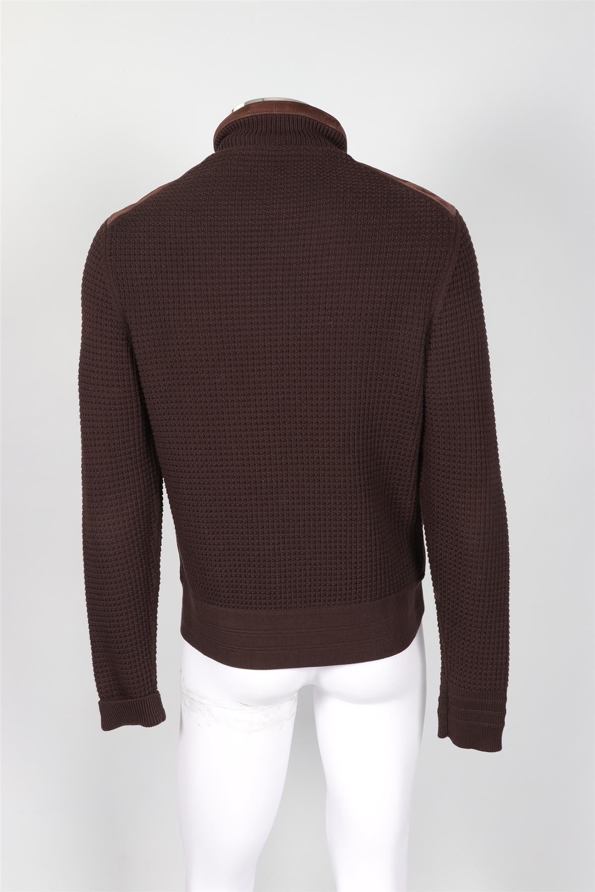 TOM FORD BROWN MEN'S SUEDE JACKET IT 50 UK 40 - Image 4