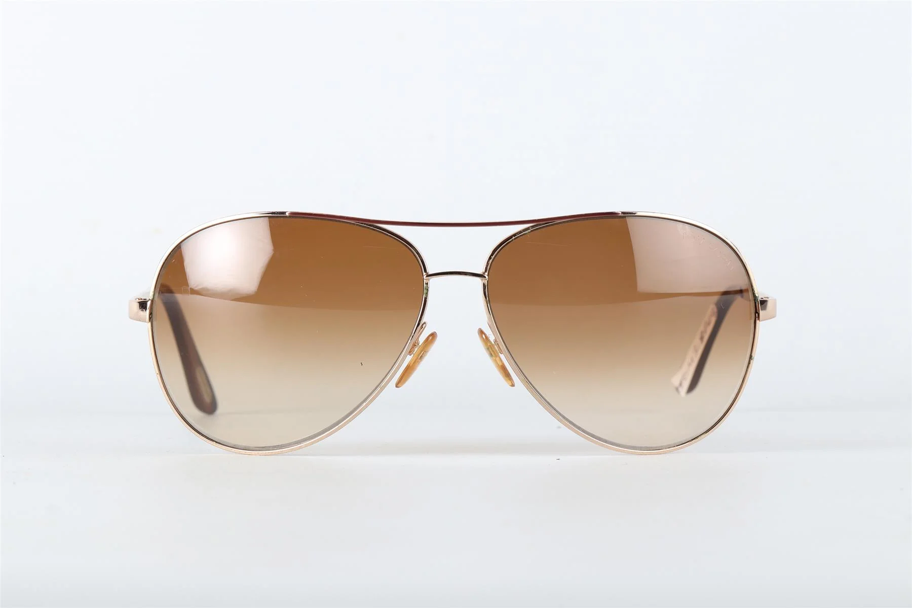 TOM FORD BROWN METAL SUNGLASSES ONE SIZE - Image 3