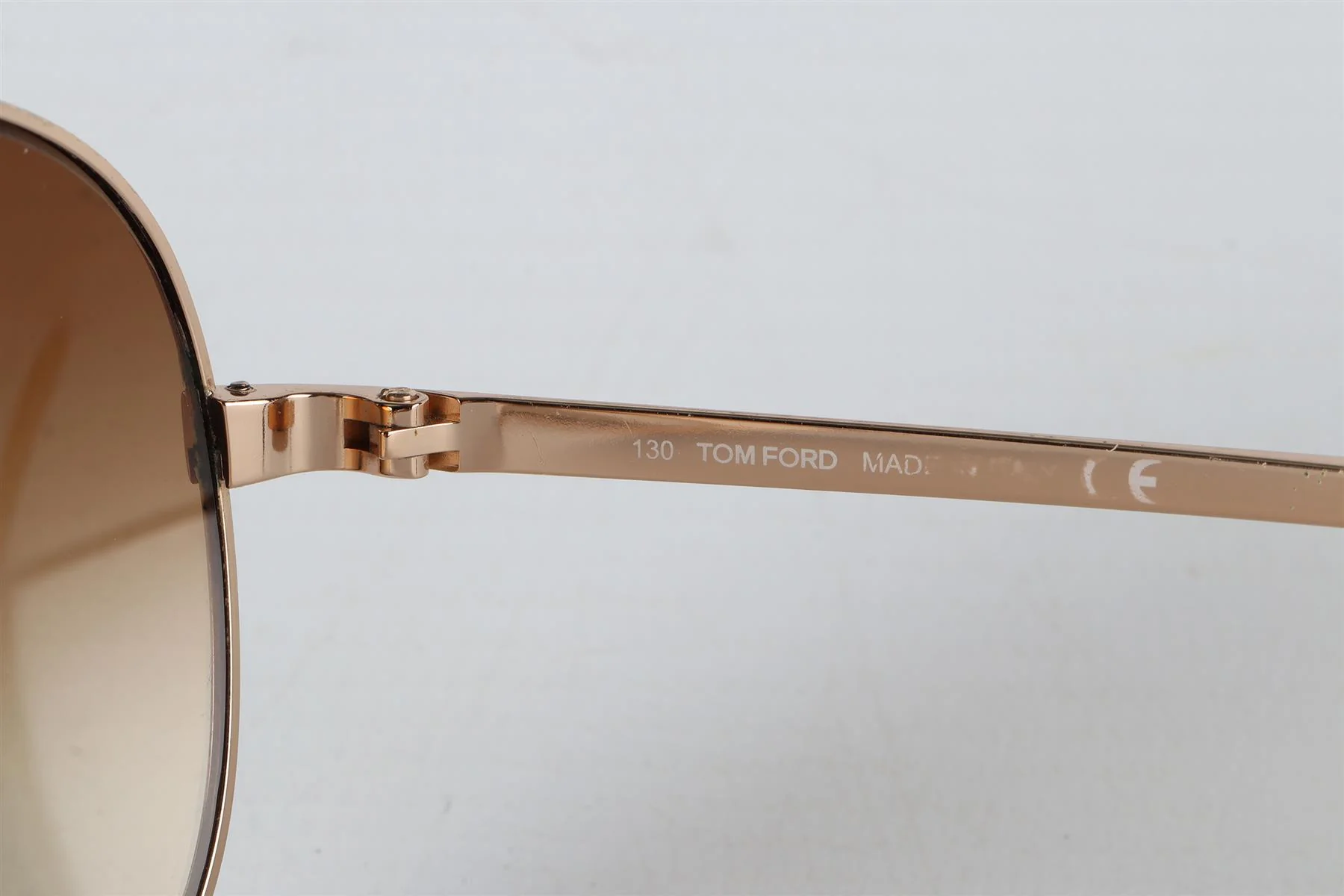 TOM FORD BROWN METAL SUNGLASSES ONE SIZE - Image 6