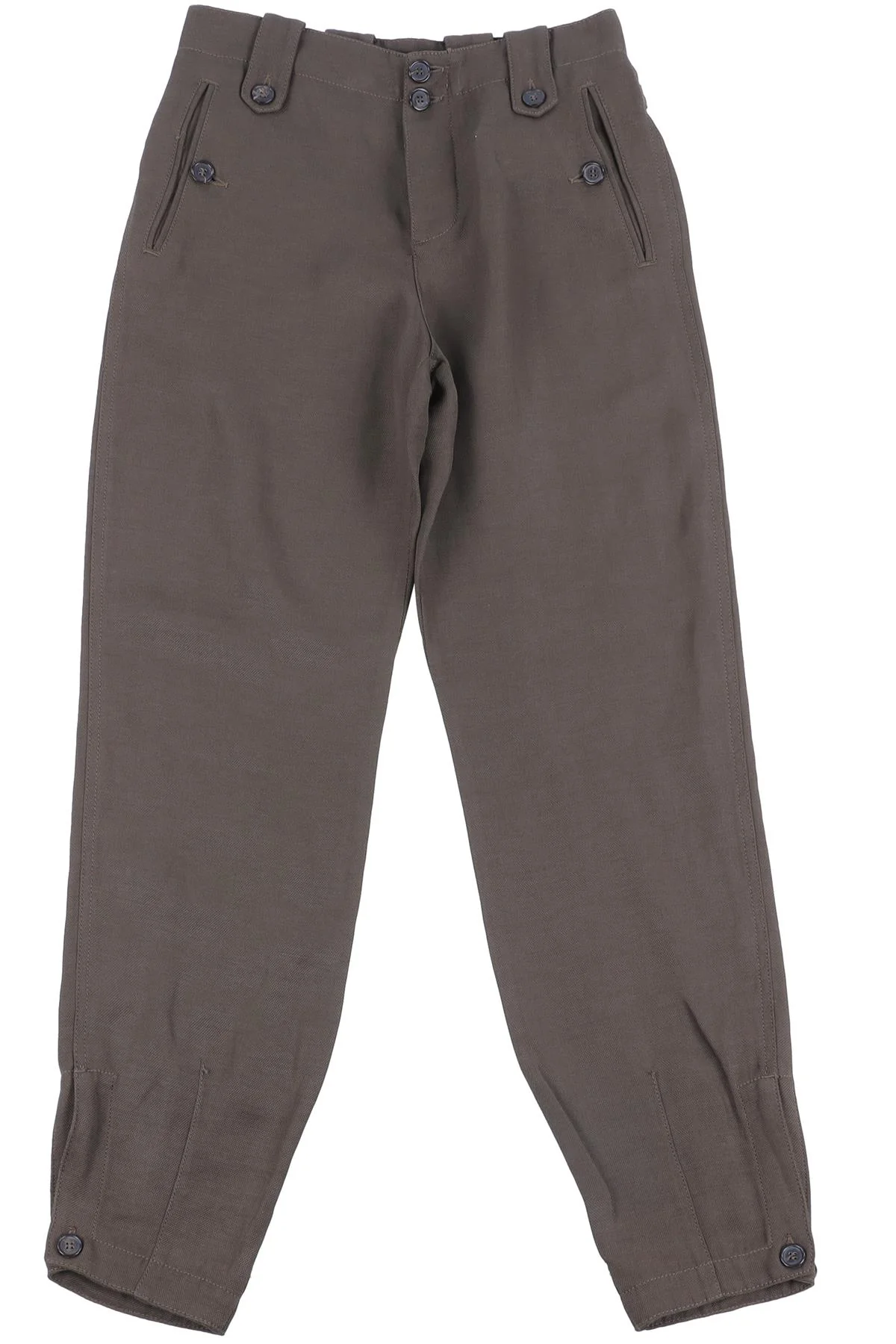 TOM FORD GREEN LINEN TAPERED PANTS IT 36 UK 4