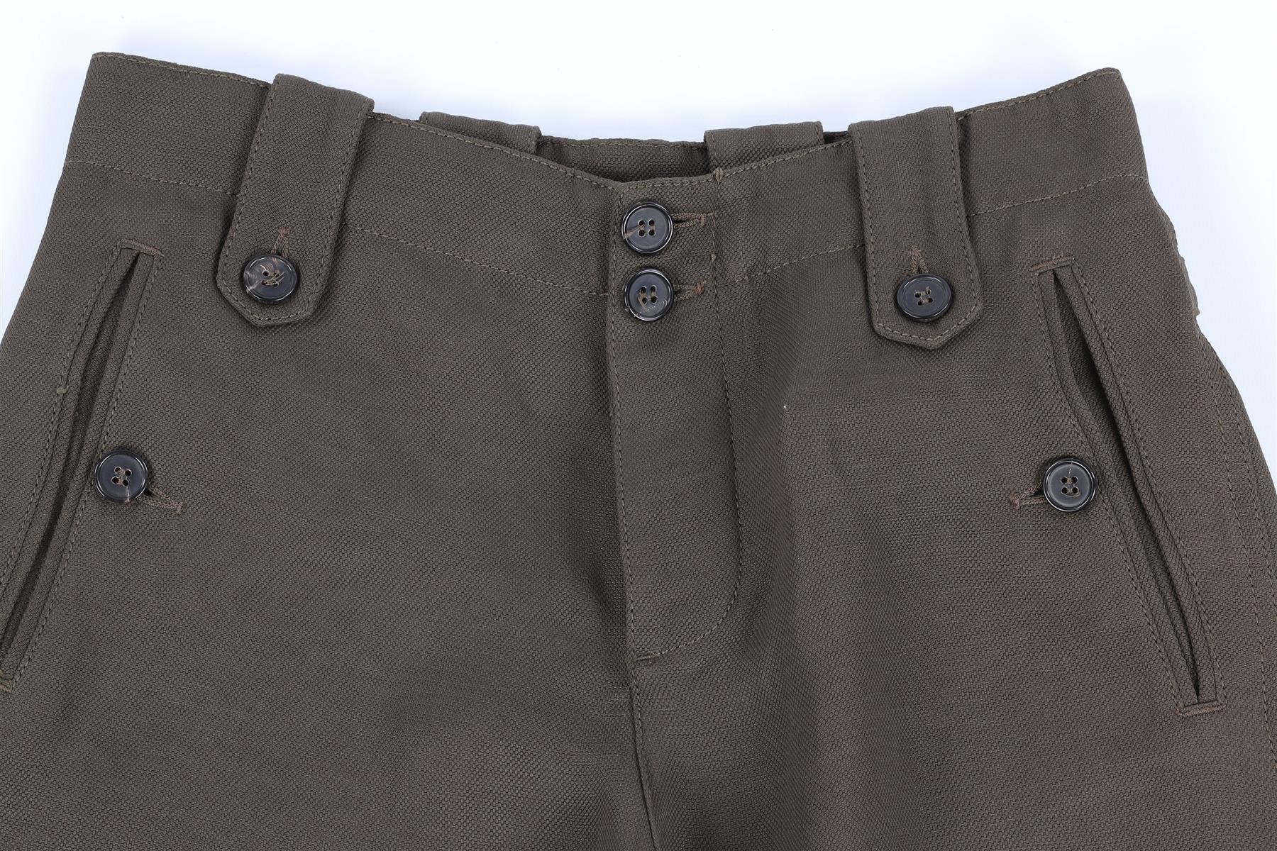 TOM FORD GREEN LINEN TAPERED PANTS IT 36 UK 4 - Image 3