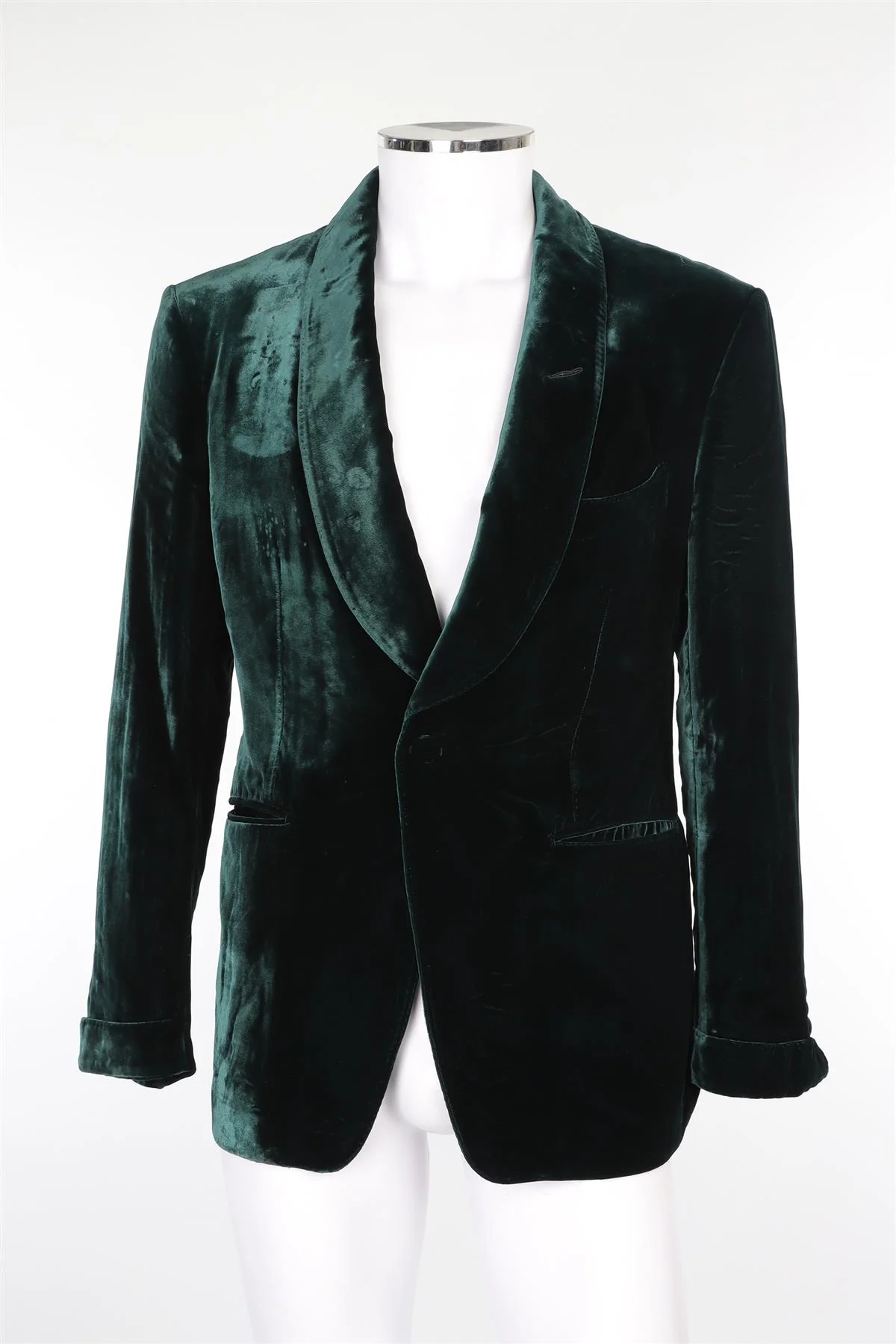 TOM FORD GREEN MEN'S VELVET BLAZER IT 52 UK 42 - Image 2