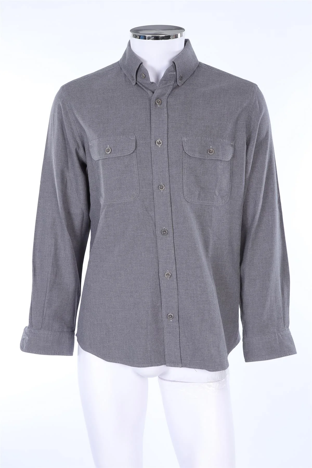 TOM FORD GREY MEN'S COTTON SHIRT UK/US 42 - Image 2