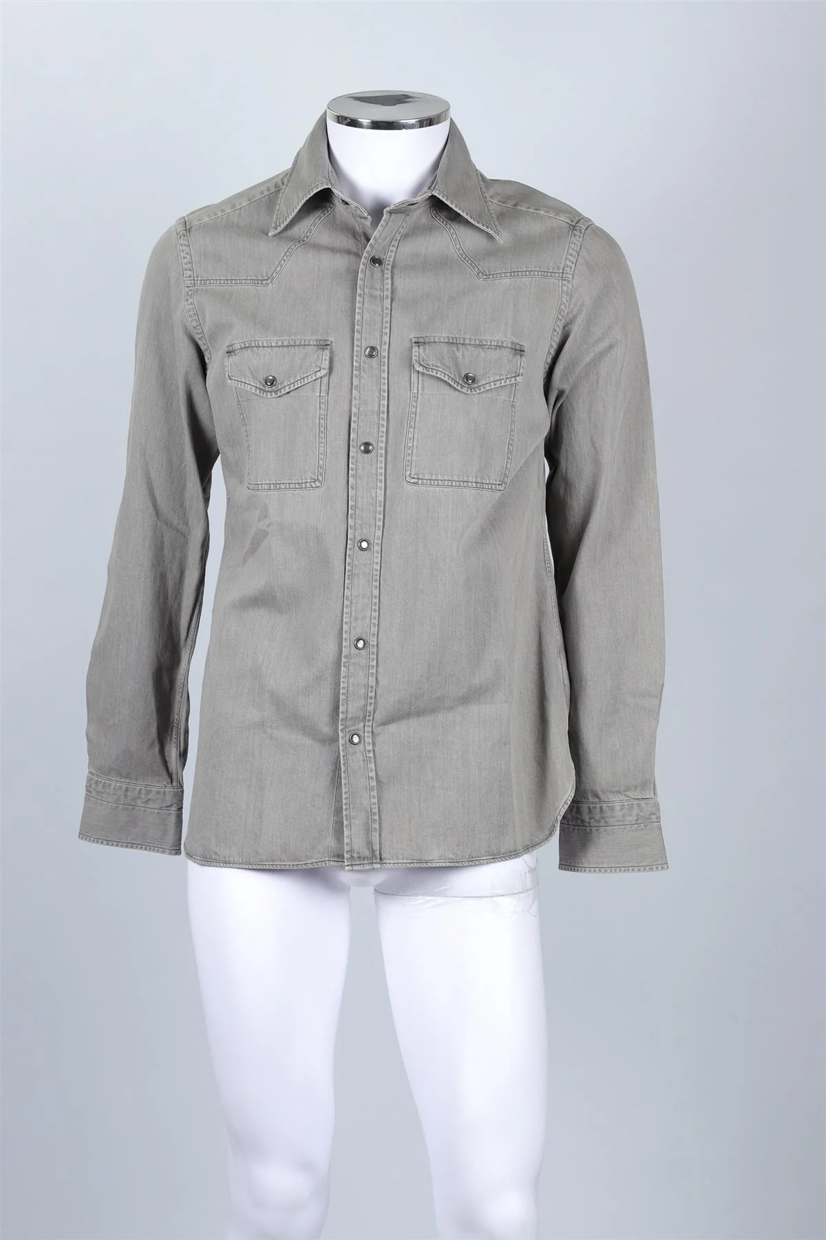 TOM FORD GREY MEN'S DENIM SHIRT UK/US CHEST 40 - Image 2