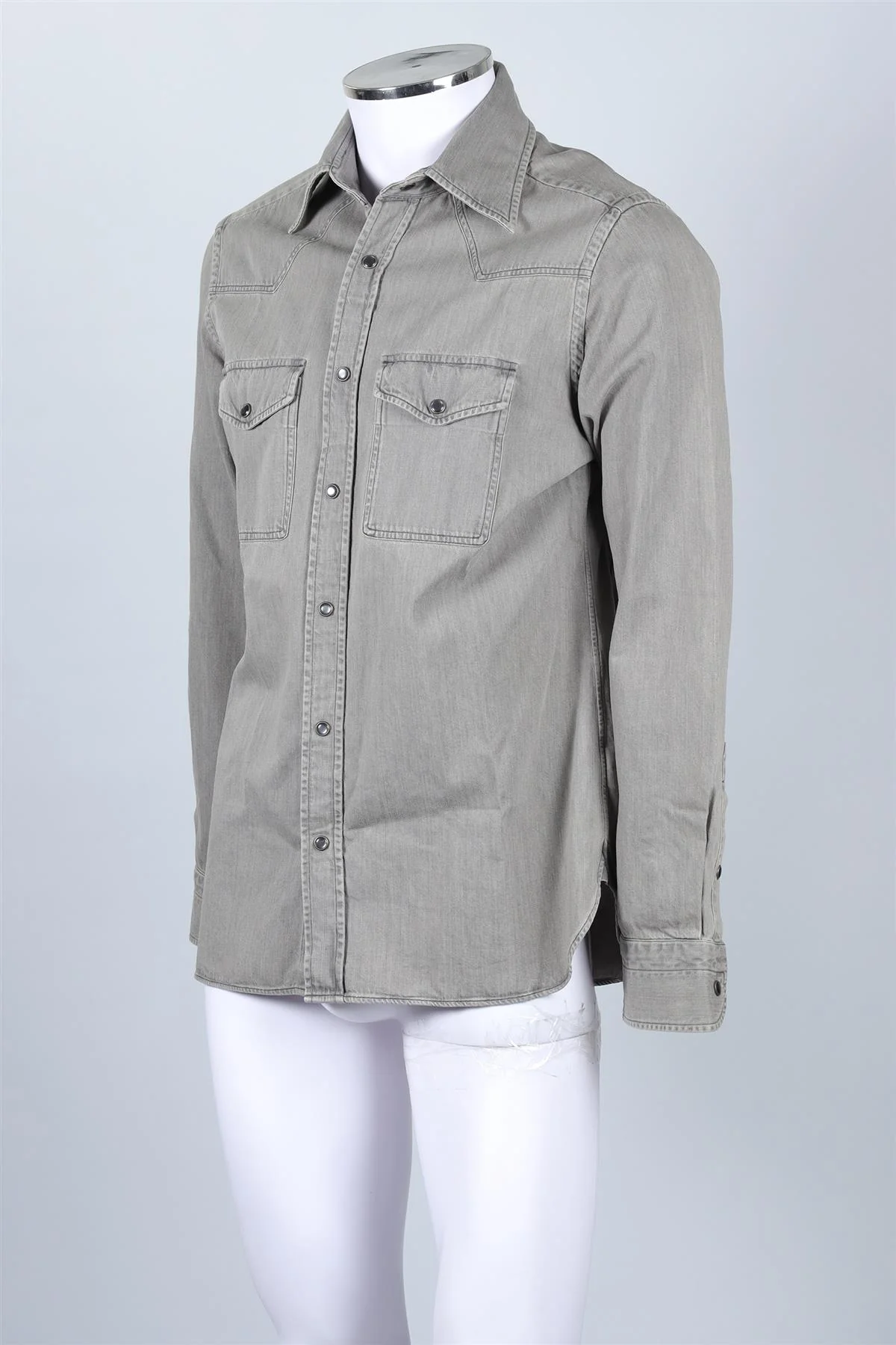 TOM FORD GREY MEN'S DENIM SHIRT UK/US CHEST 40 - Image 3