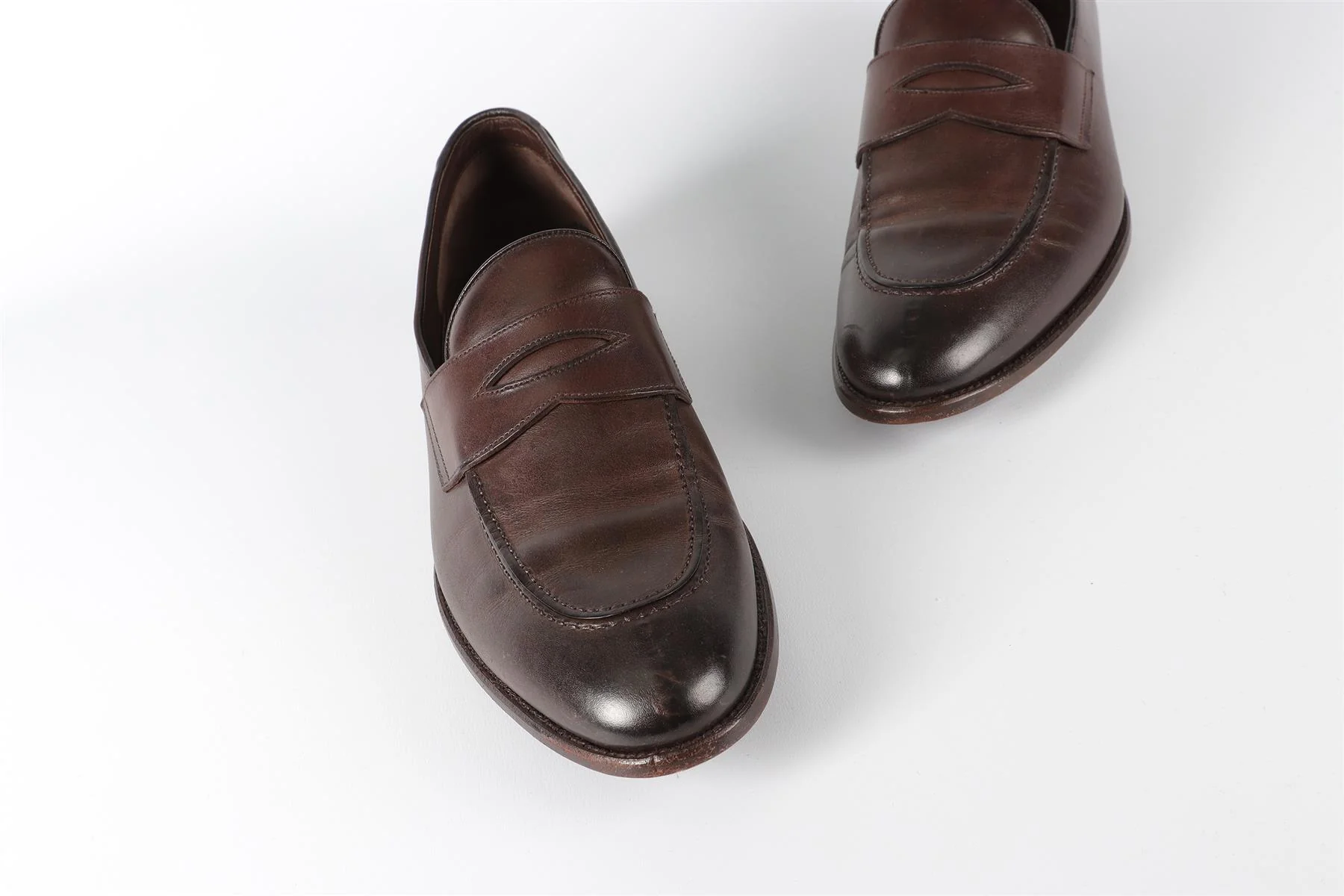 TOM FORD MEN'S BROWN LEATHER LOAFERS EU 44 UK 10 US 11 - Image 4