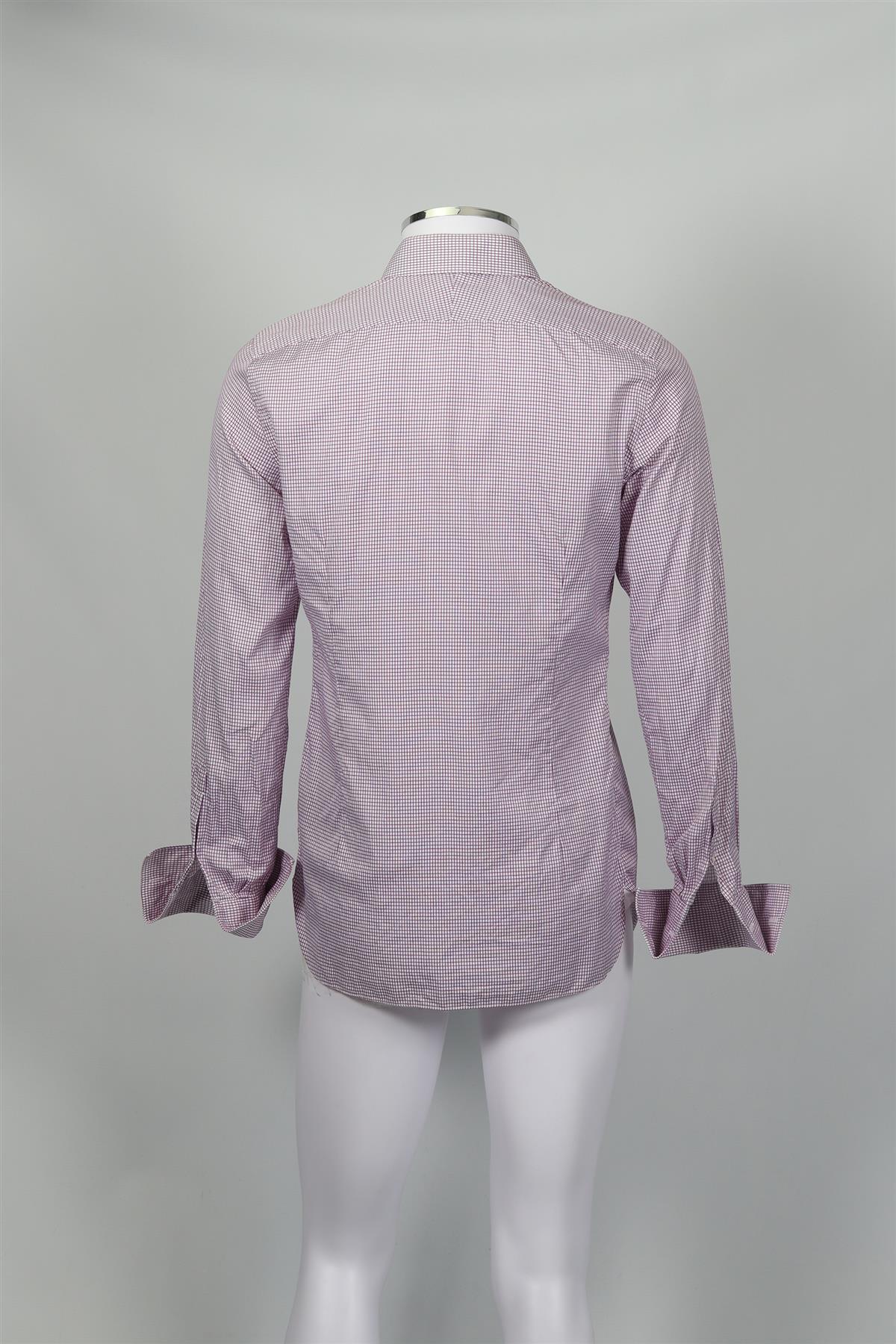 TOM FORD MEN'S CHECKED COTTON SHIRT EU 39 UK/US CHEST 38 - Image 4