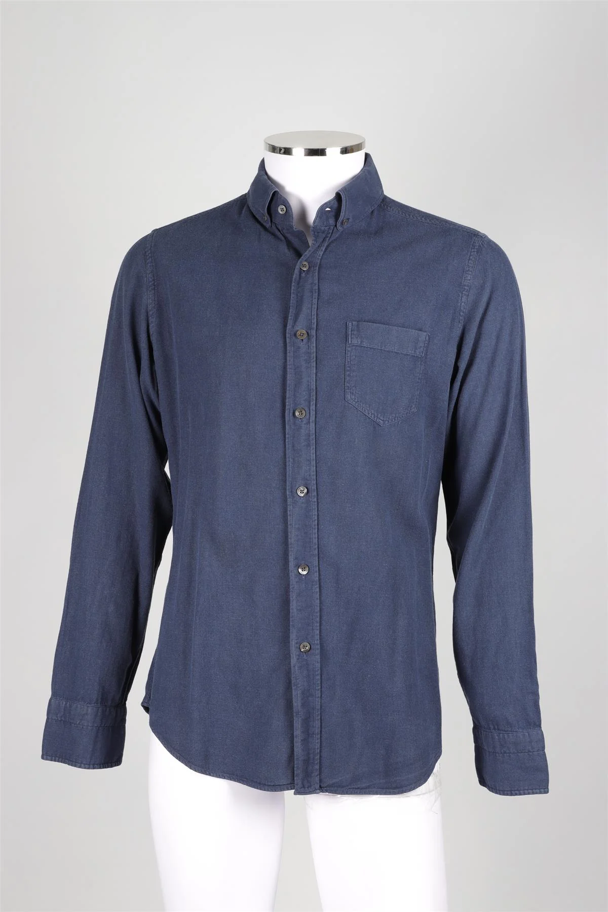TOM FORD NAVY MEN'S COTTON SHIRT EU 40 UK 40 - Image 2