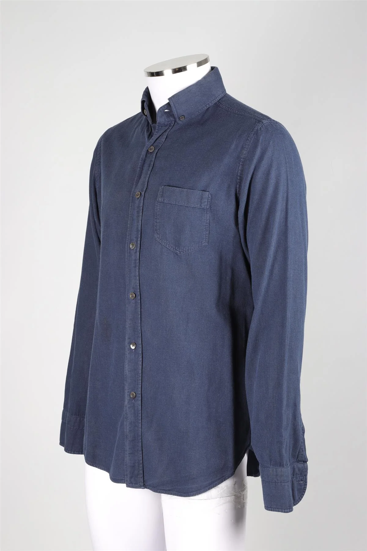 TOM FORD NAVY MEN'S COTTON SHIRT EU 40 UK 40 - Image 3