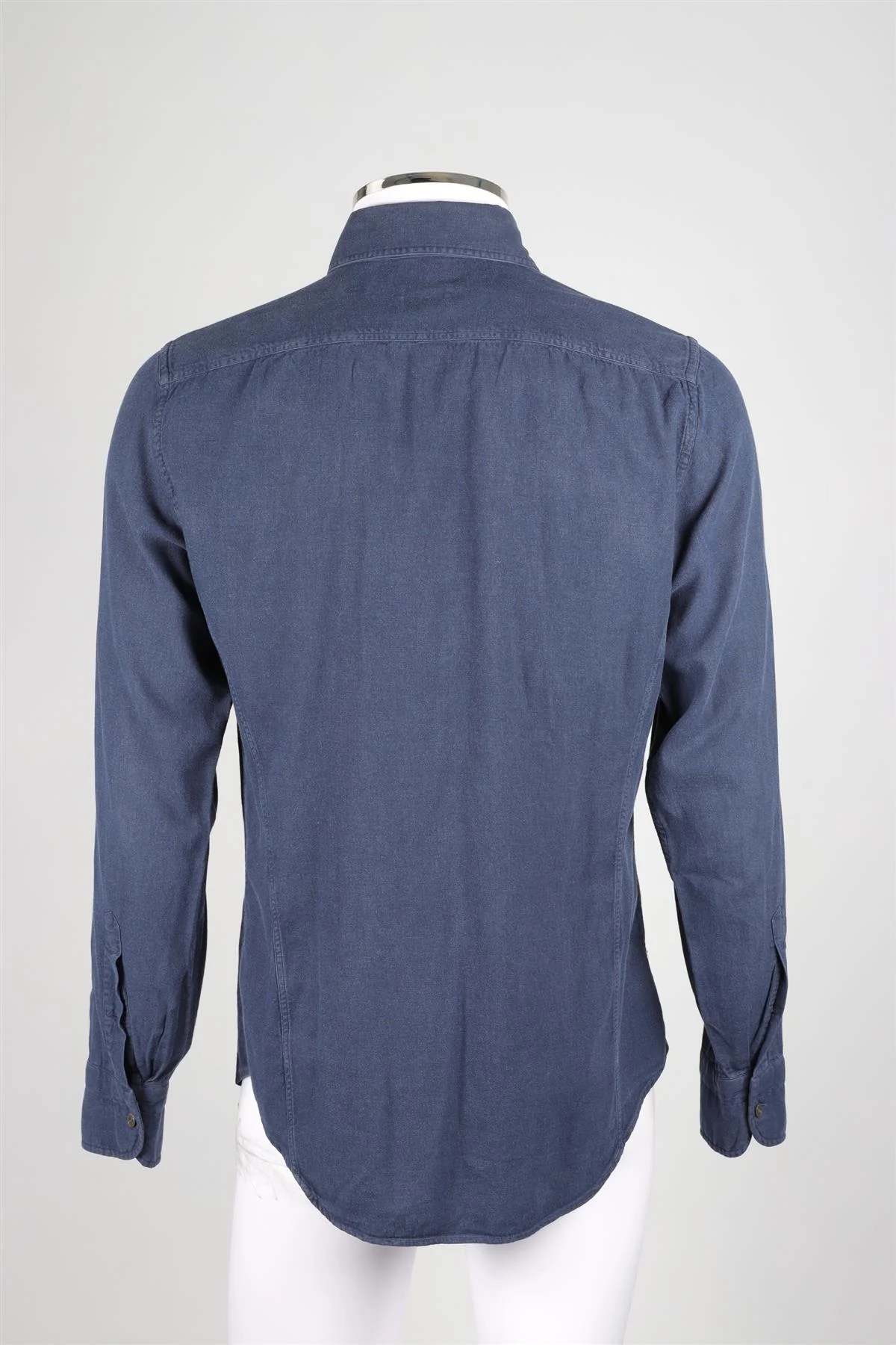 TOM FORD NAVY MEN'S COTTON SHIRT EU 40 UK 40 - Image 4