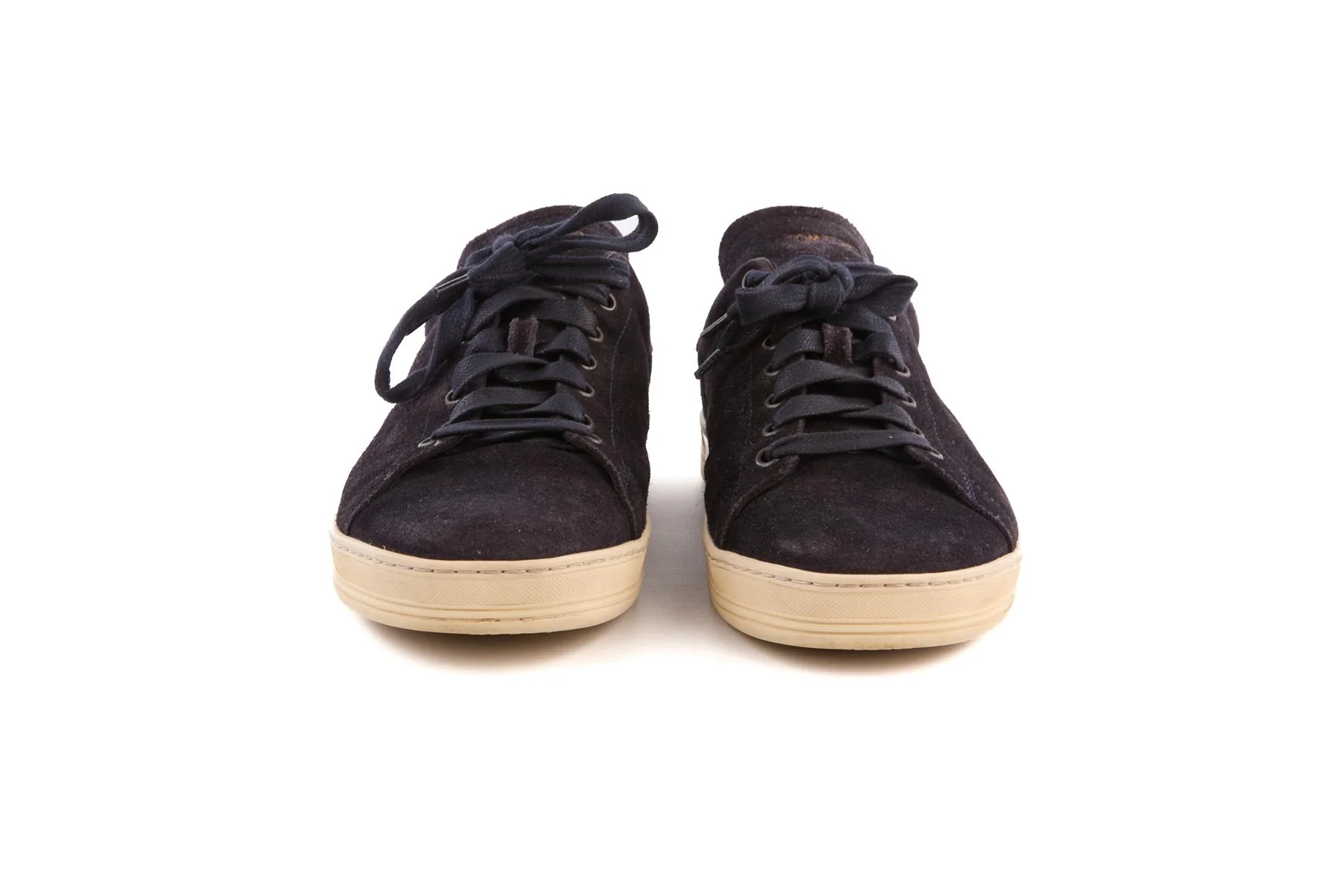 TOM FORD NAVY MEN'S SUEDE SNEAKERS UK 8.5 EU 42.5 US 9.5 - Image 3