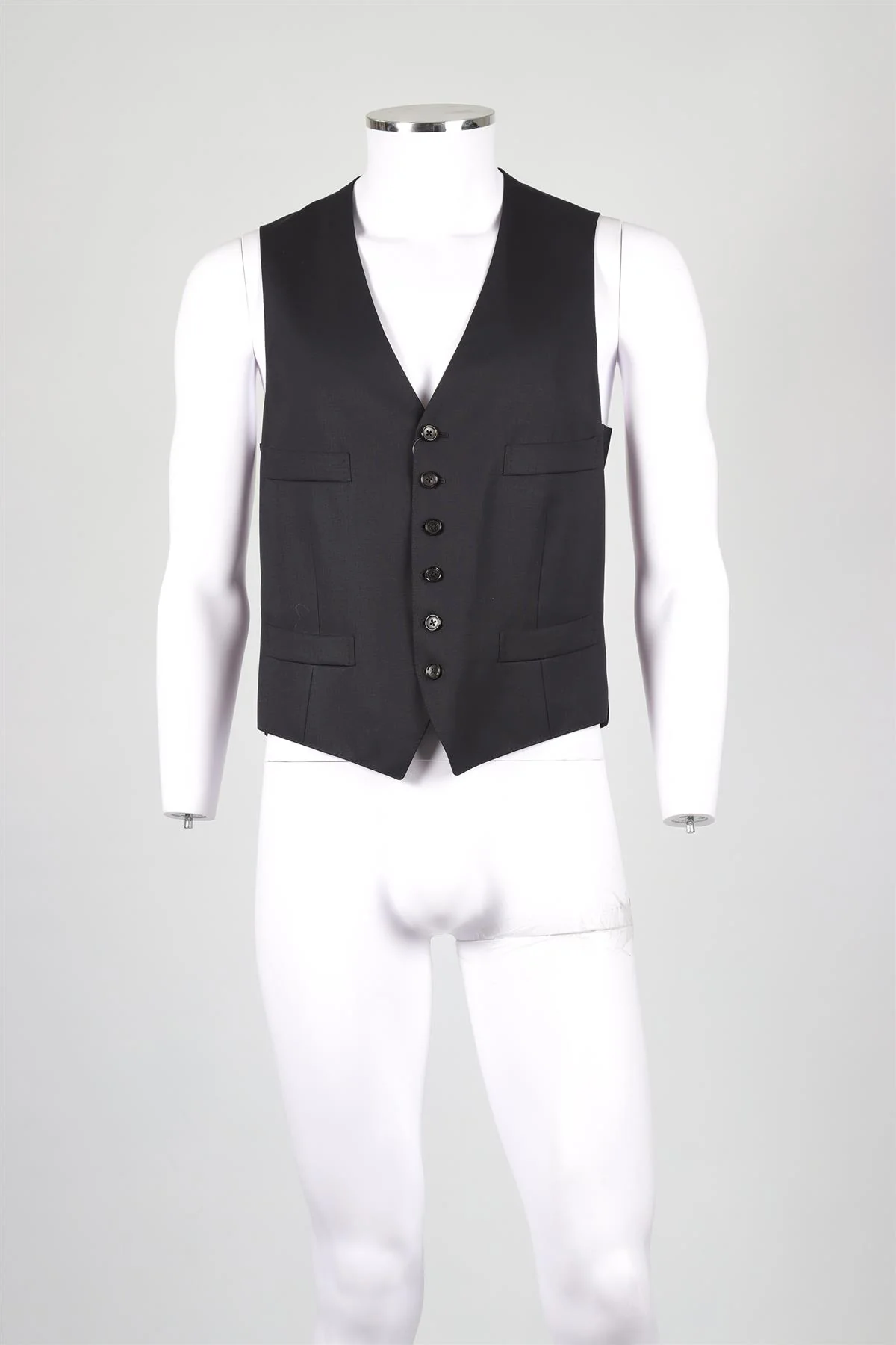 TOM FORD NAVY WOOL WAISTCOAT AND BLAZER IT 48 UK 38 - Image 6