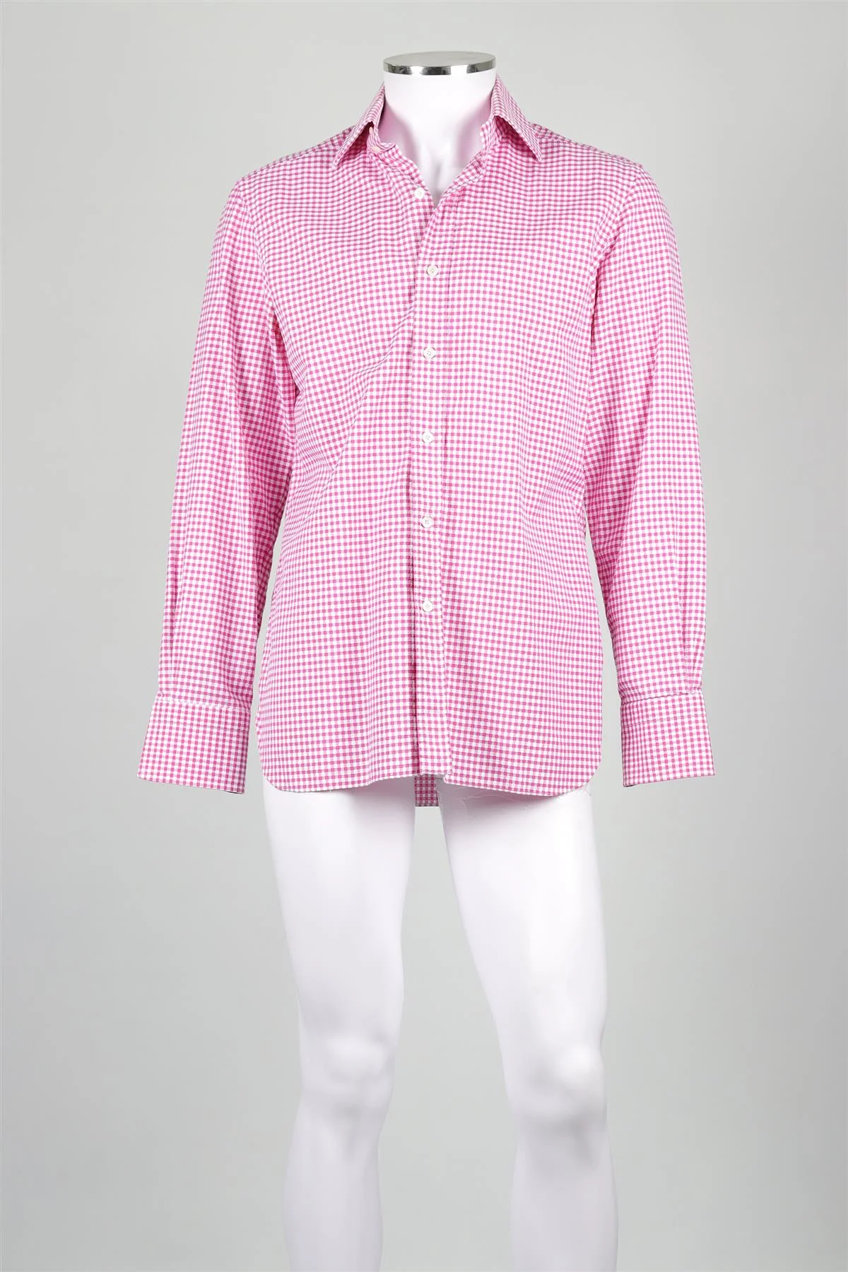TOM FORD PINK MEN'S COTTON SHIRT EU 40 UK 40 - Image 2