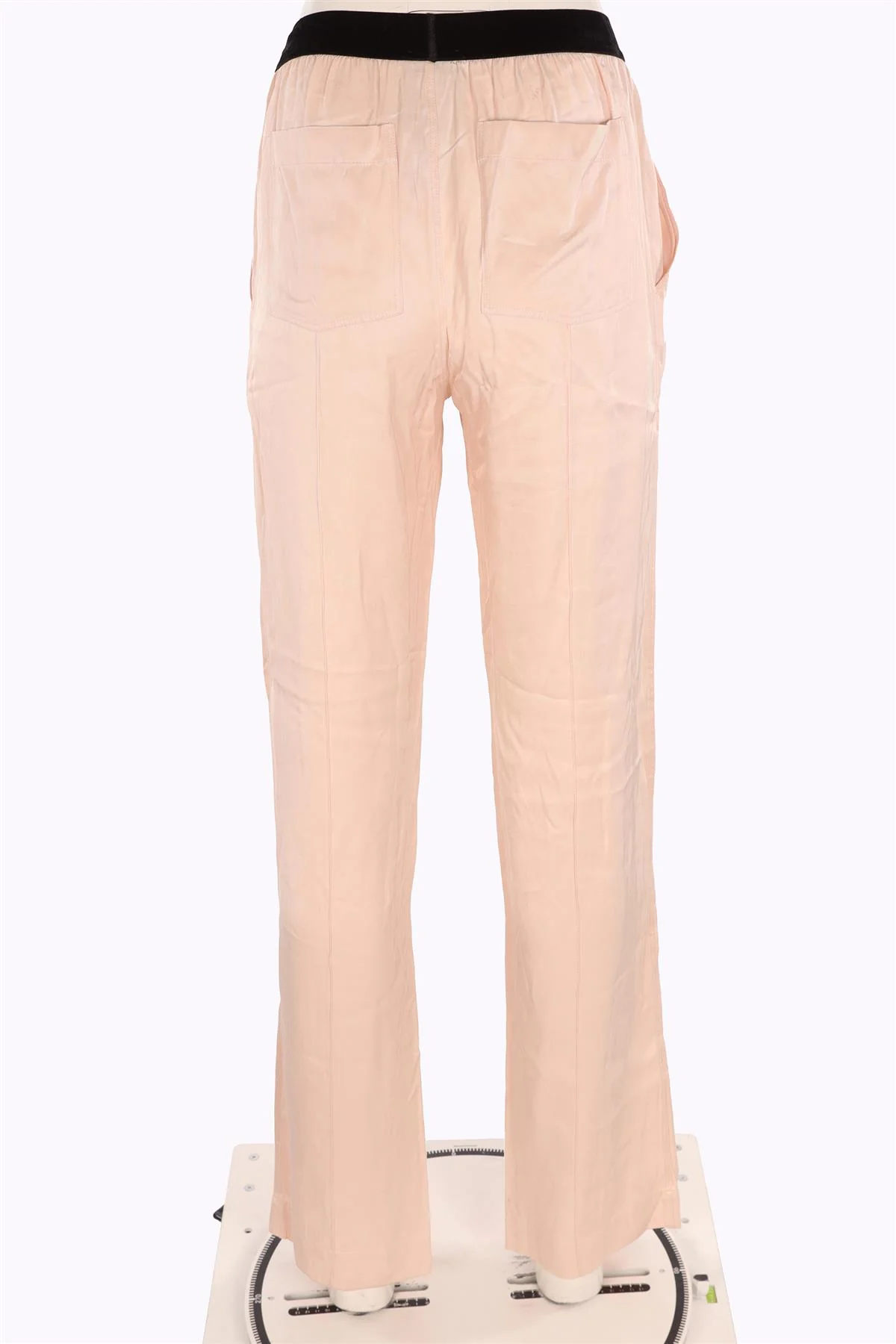 TOM FORD PINK SATIN STRAIGHT LEG PANTS XSMALL - Image 4