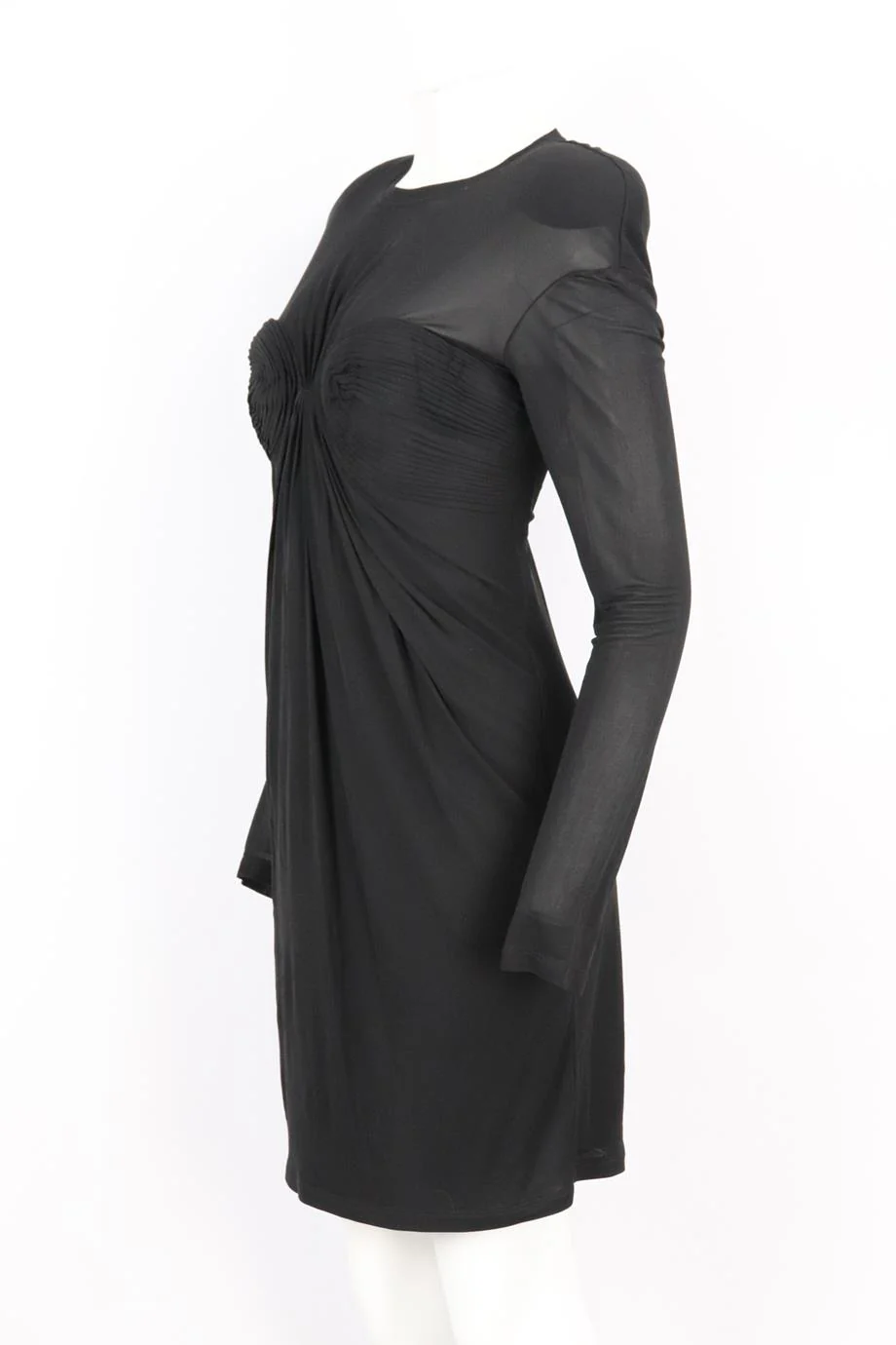 TOM FORD RUCHED STRETCH JERSEY MINI DRESS IT 44 UK 12 - Image 3