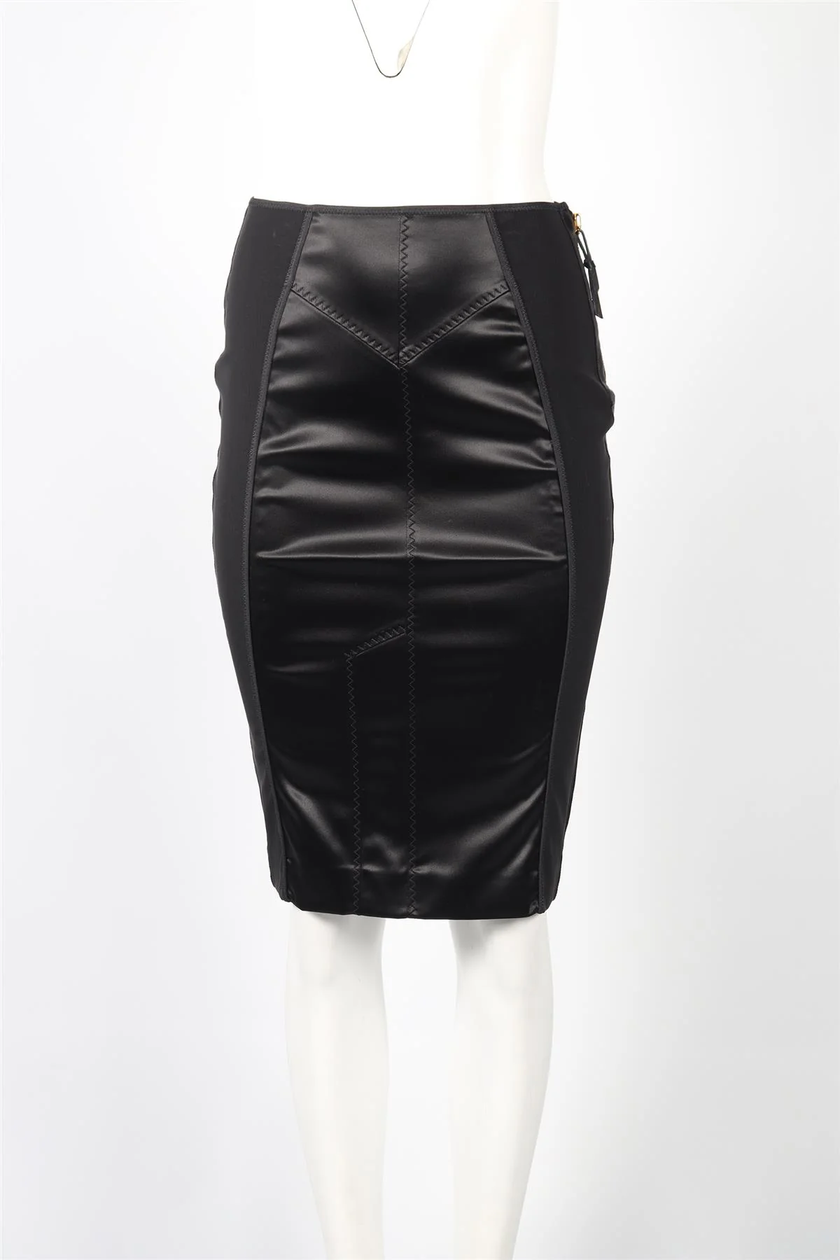 TOM FORD SILK BLEND MINI SKIRT IT 40 UK 8 - Image 2