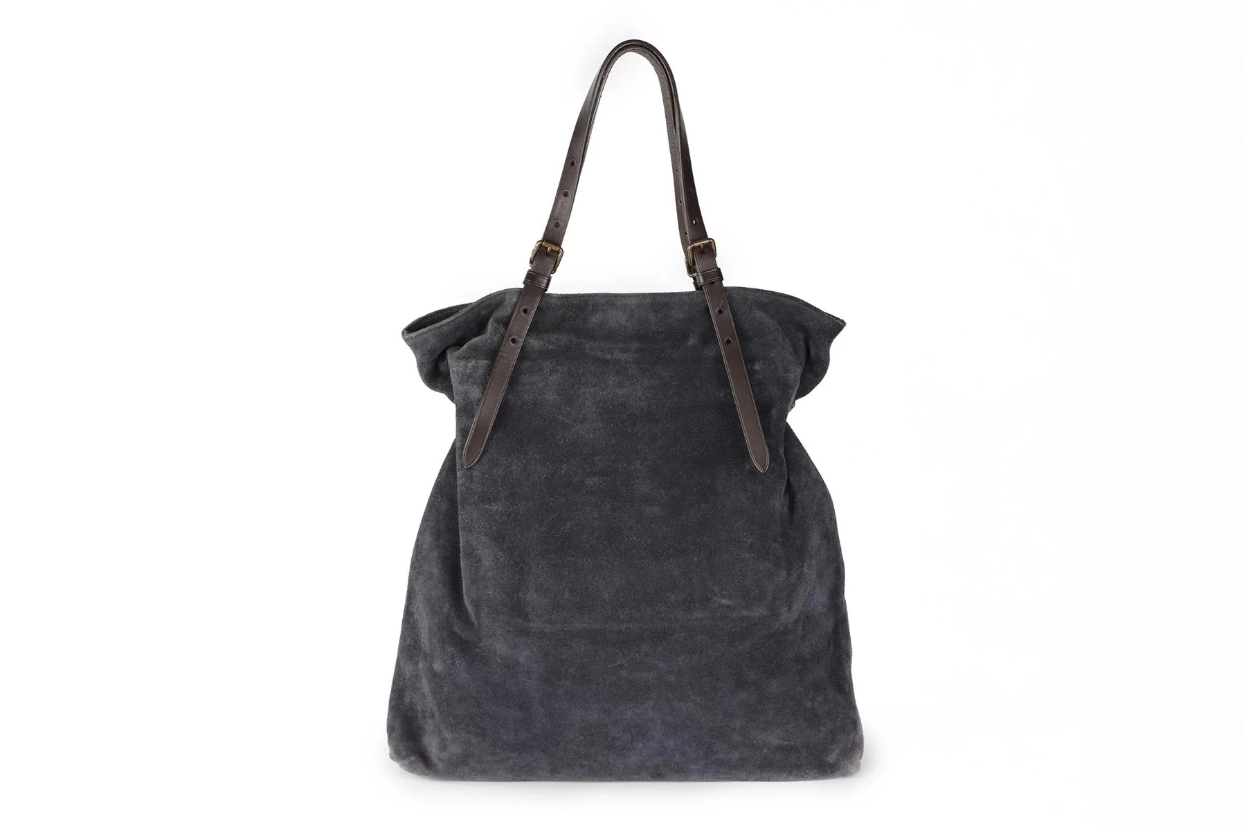 TOMAS MAIER NAVY SUEDE TOTE BAG - Image 2