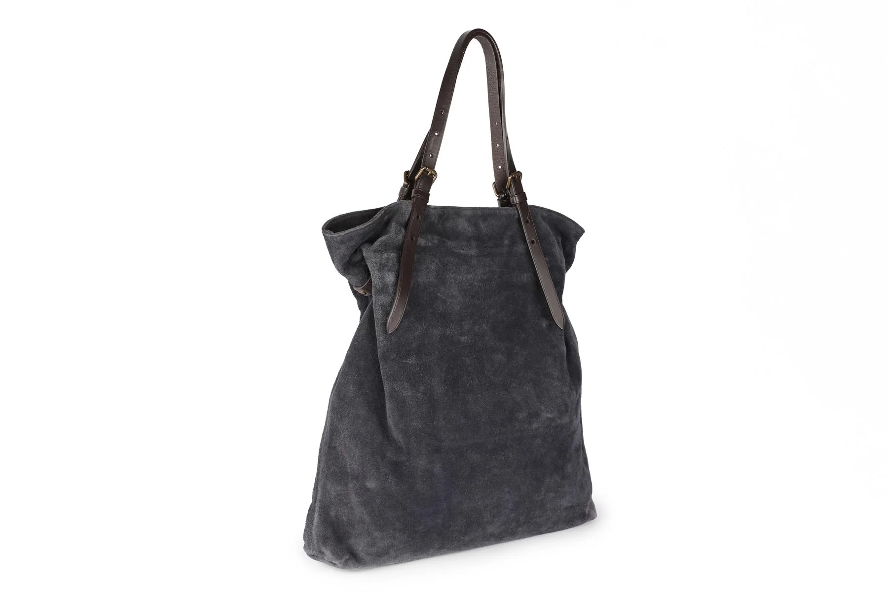 TOMAS MAIER NAVY SUEDE TOTE BAG - Image 3