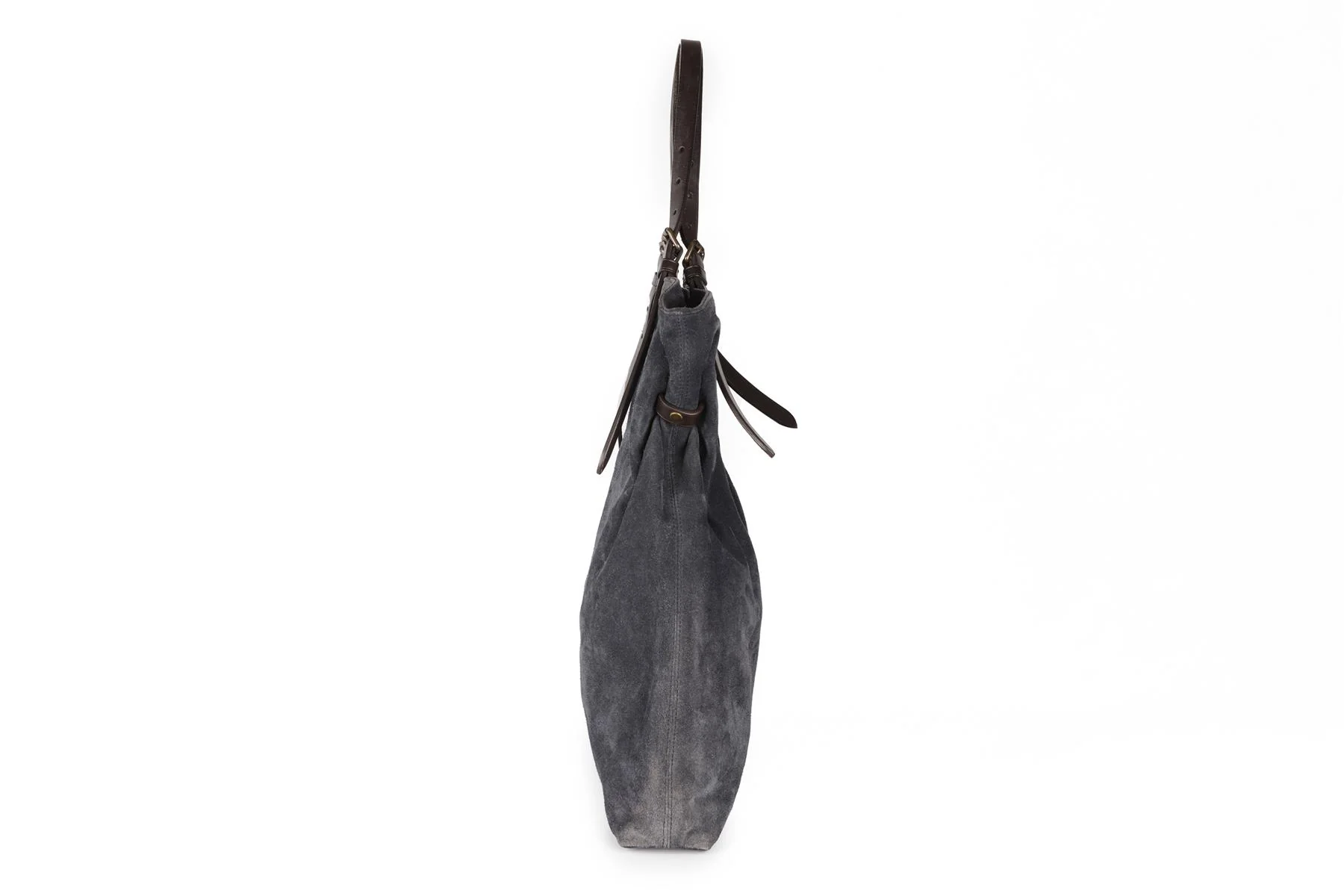 TOMAS MAIER NAVY SUEDE TOTE BAG - Image 5