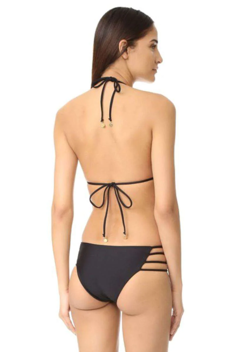 TORI PRAVER AGAVE BLACK ONE PIECE SWIMSUIT SMALL - Image 5