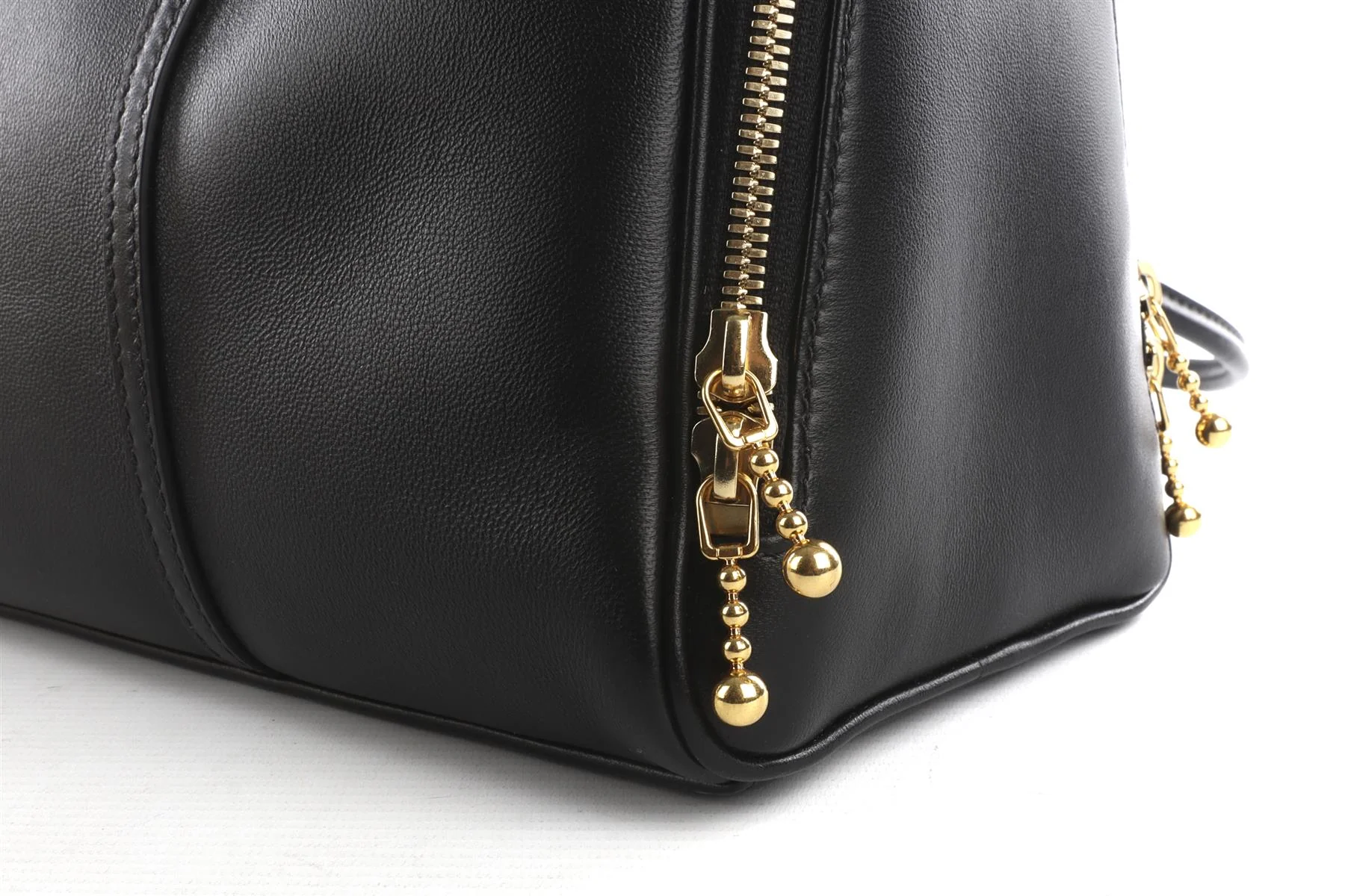 TORY BURCH BLACK MARSHMALLOW LEATHER TOTE BAG - Image 8