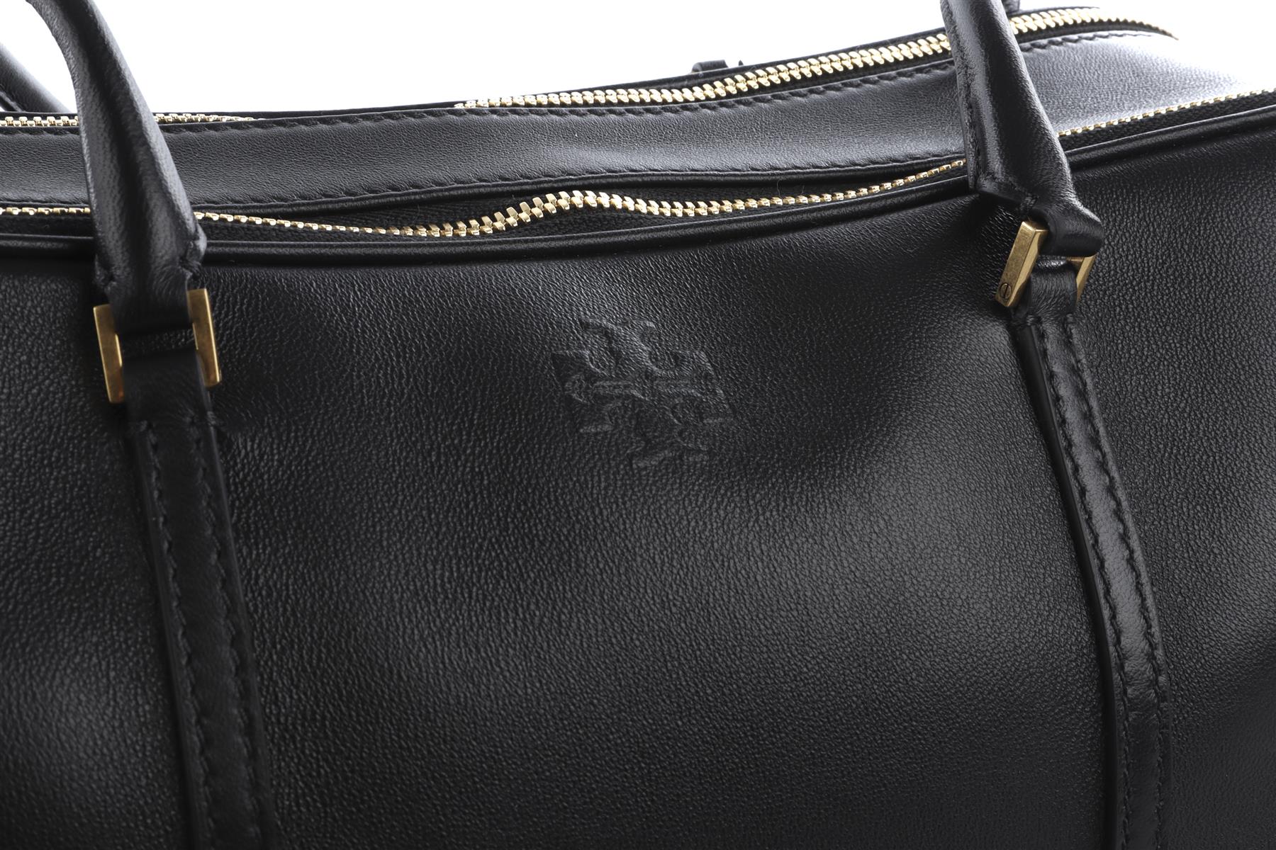 TORY BURCH BLACK MARSHMALLOW LEATHER TOTE BAG - Image 9