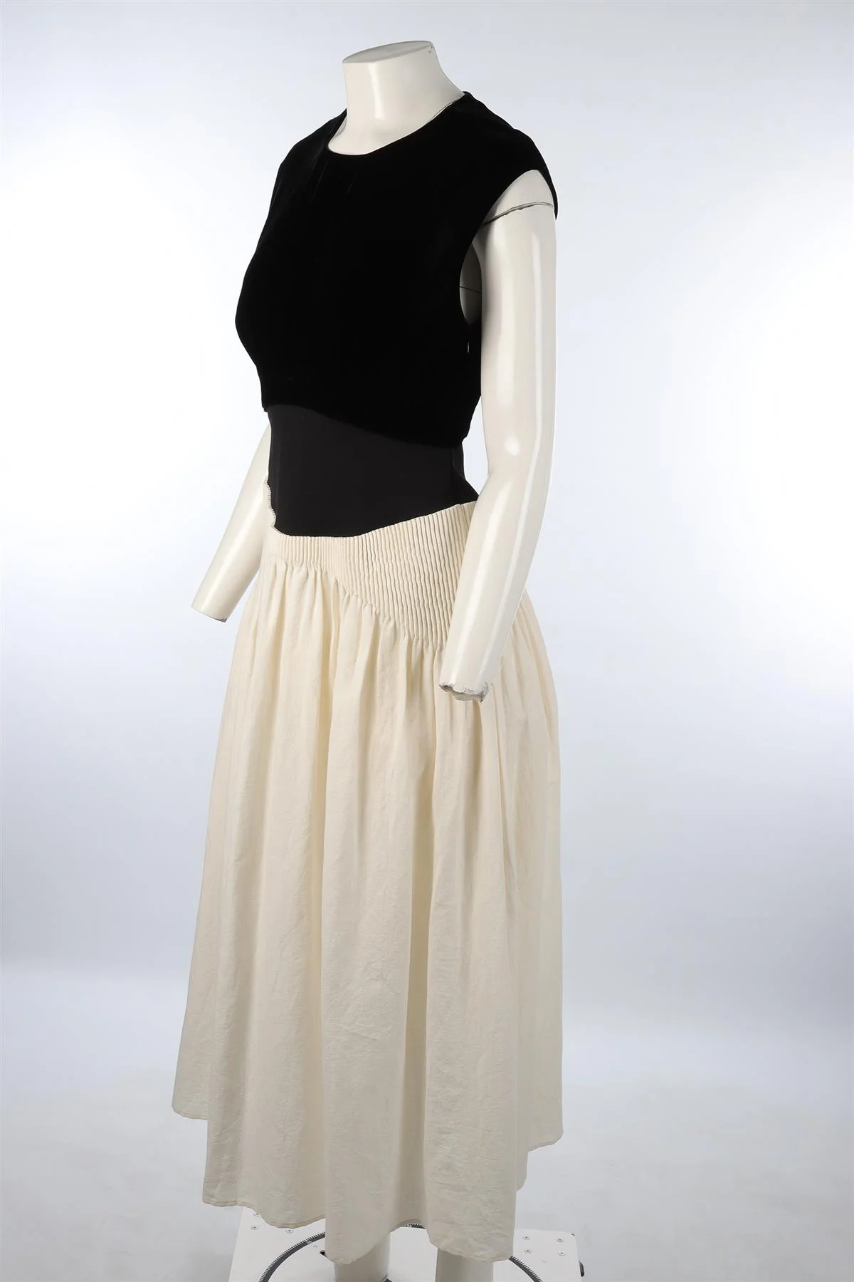 TORY BURCH BLACK VELVET MAXI DRESS US 8 UK 12 - Image 3