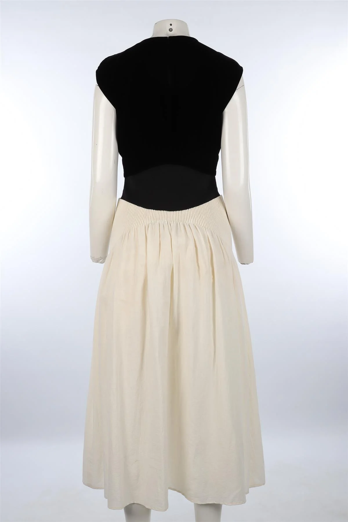 TORY BURCH BLACK VELVET MAXI DRESS US 8 UK 12 - Image 4