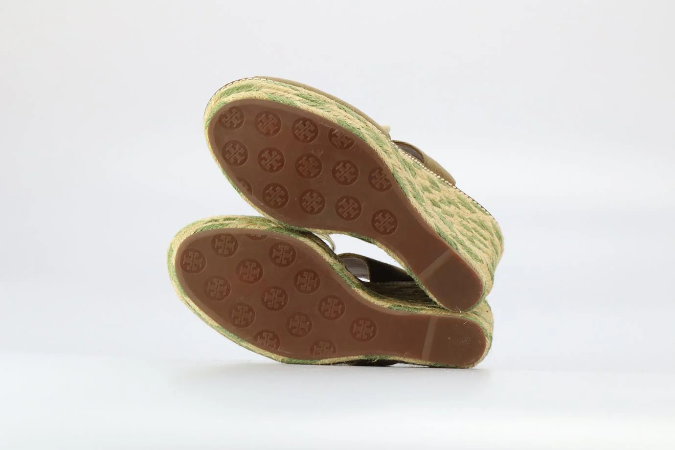 TORY BURCH CANVAS ESPADRILLE WEDGE SANDALS EU 39.5 UK 6.5 US 9.5 - Image 5