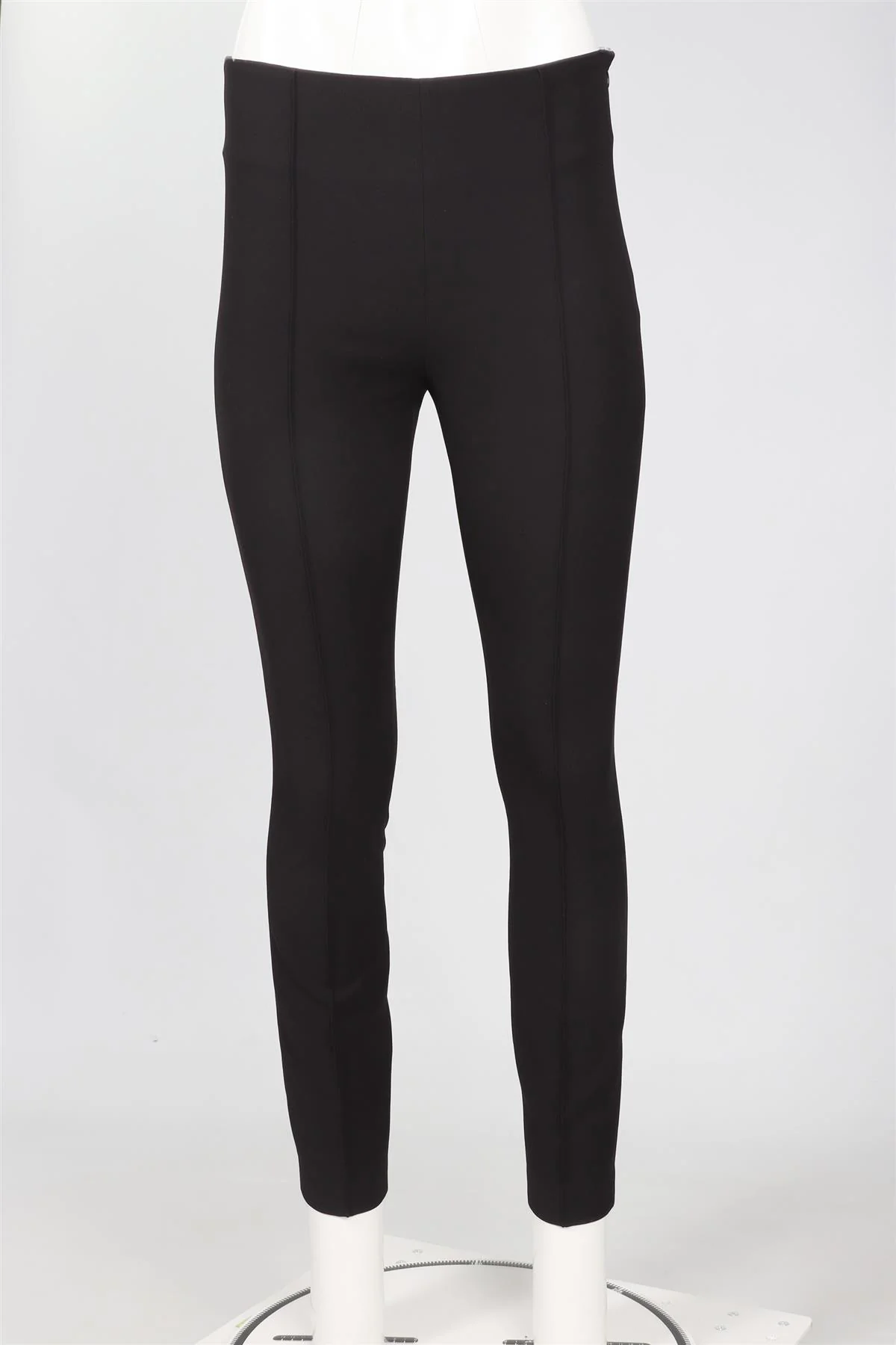 TOTEME BLACK CREPE STRAIGHT LEG PANTS SMALL - Image 2