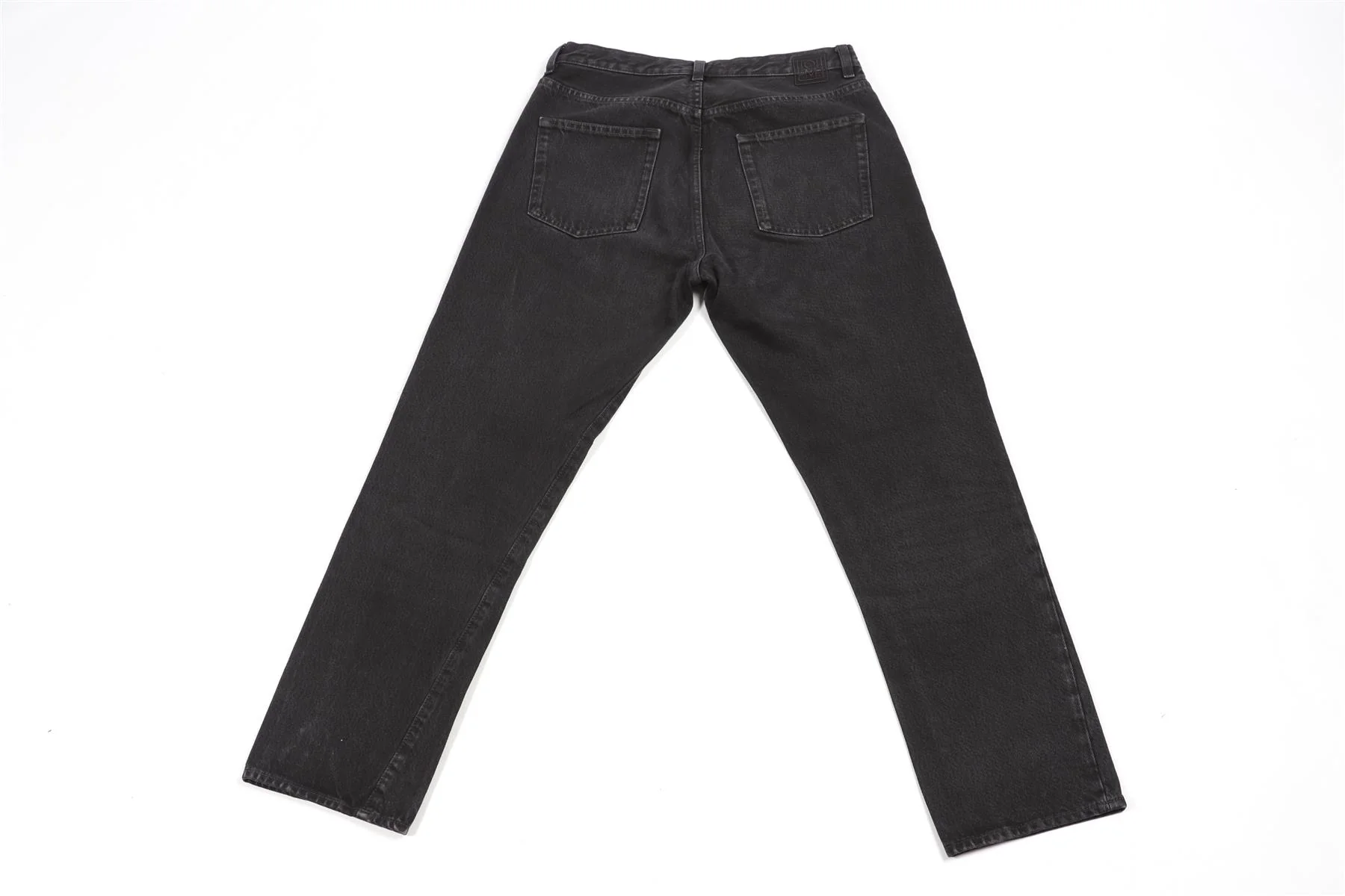 TOTEME BLACK HIGH RISE STRAIGHT LEG JEANS W28 UK 10 - Image 4