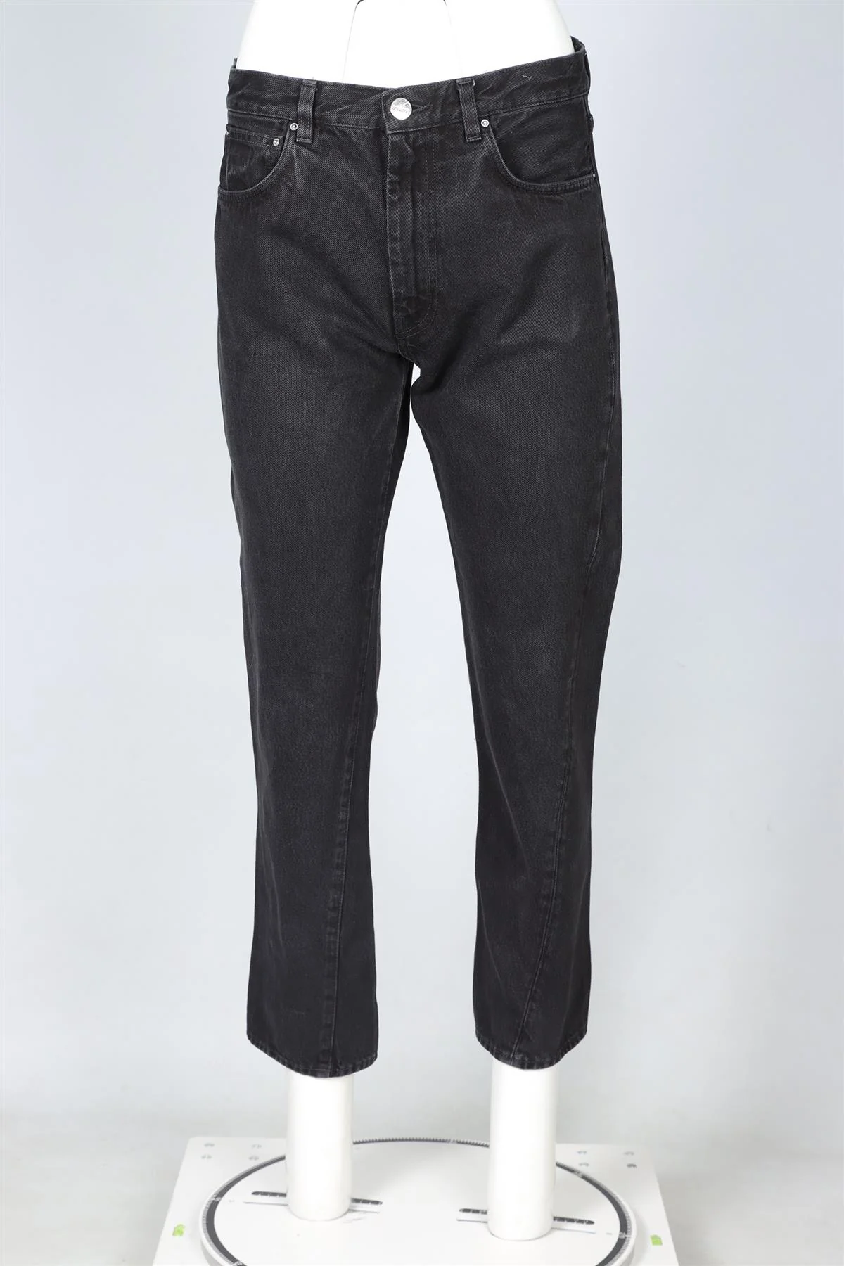 TOTEME BLACK HIGH RISE STRAIGHT LEG JEANS W29 UK 10-12 - Image 2