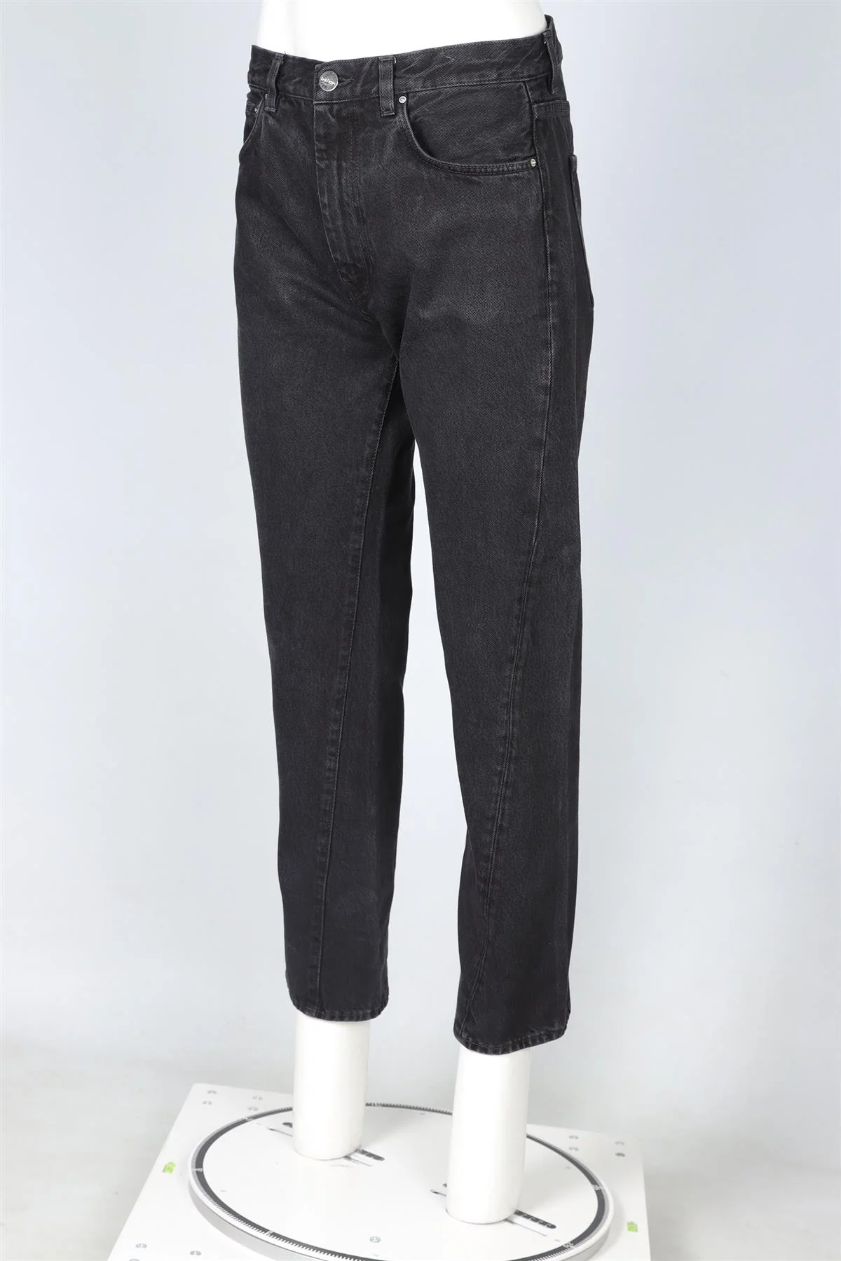 TOTEME BLACK HIGH RISE STRAIGHT LEG JEANS W29 UK 10-12 - Image 3