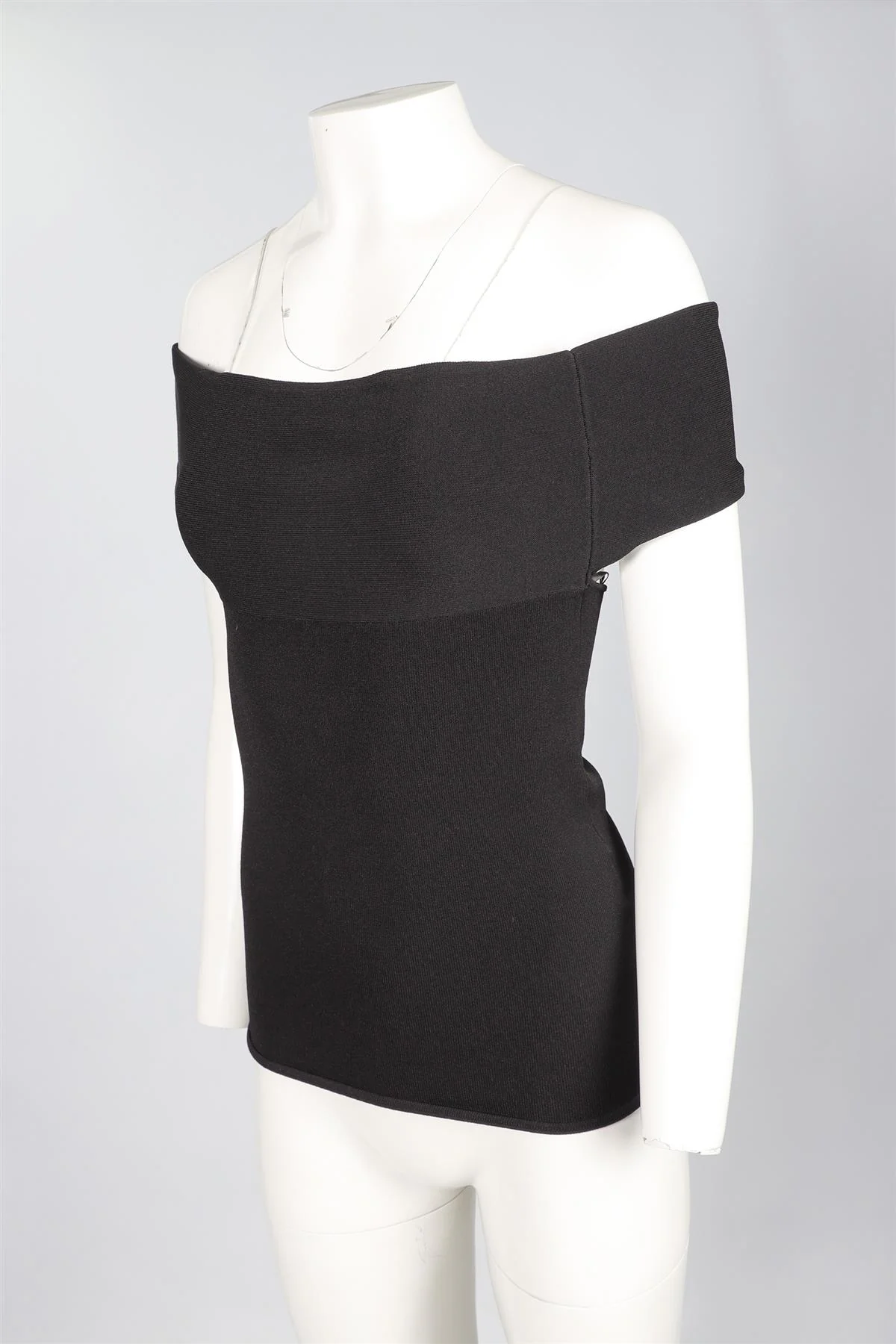 TOTEME BLACK KNIT TOP MEDIUM - Image 3