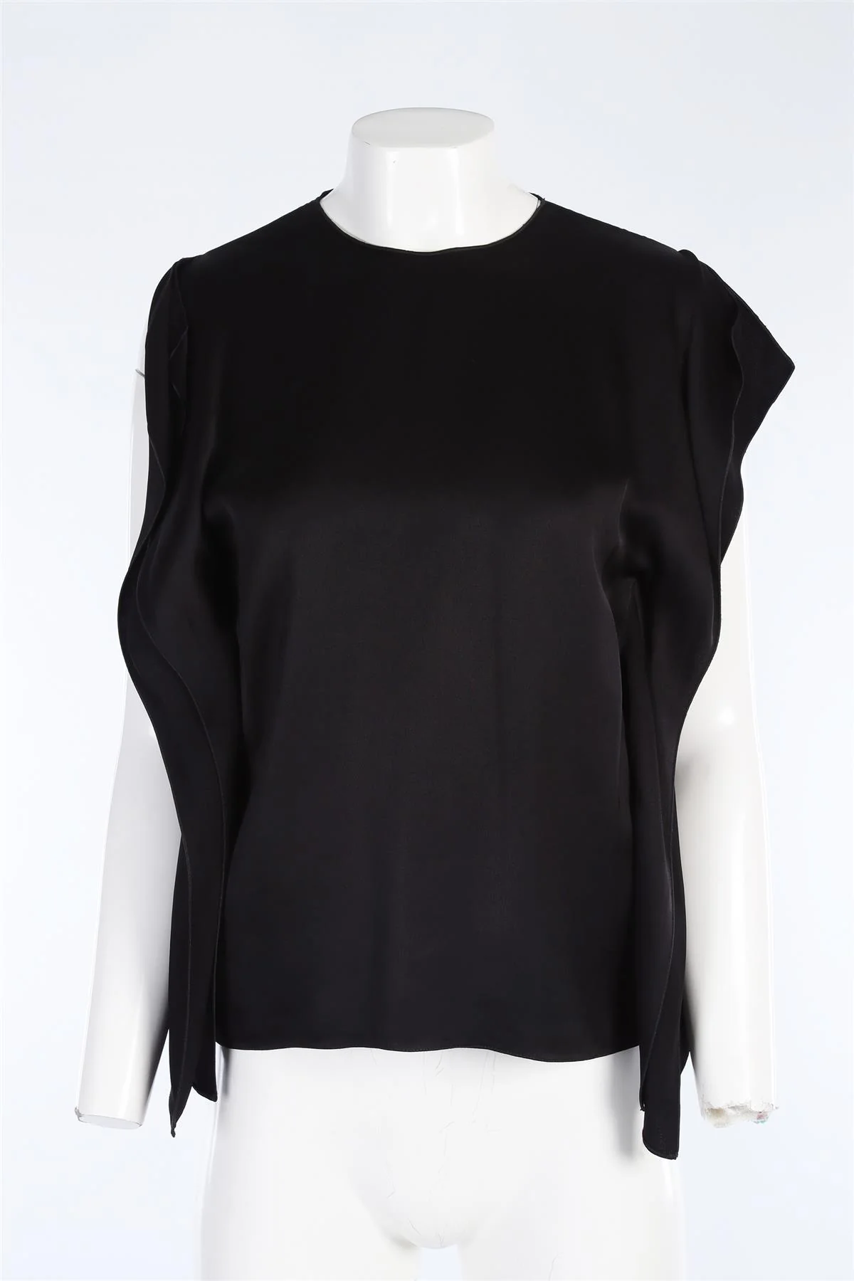 TOTEME BLACK SATIN TOP FR 36 UK 8 - Image 2