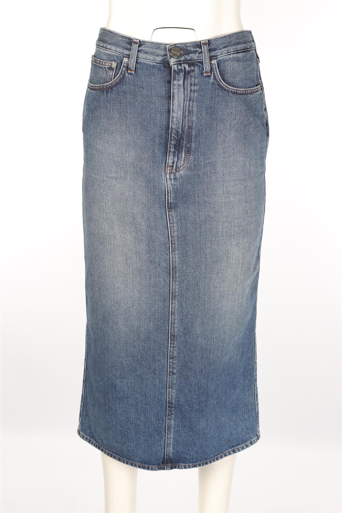TOTEME BLUE DENIM MAXI SKIRT MEDIUM - Image 2