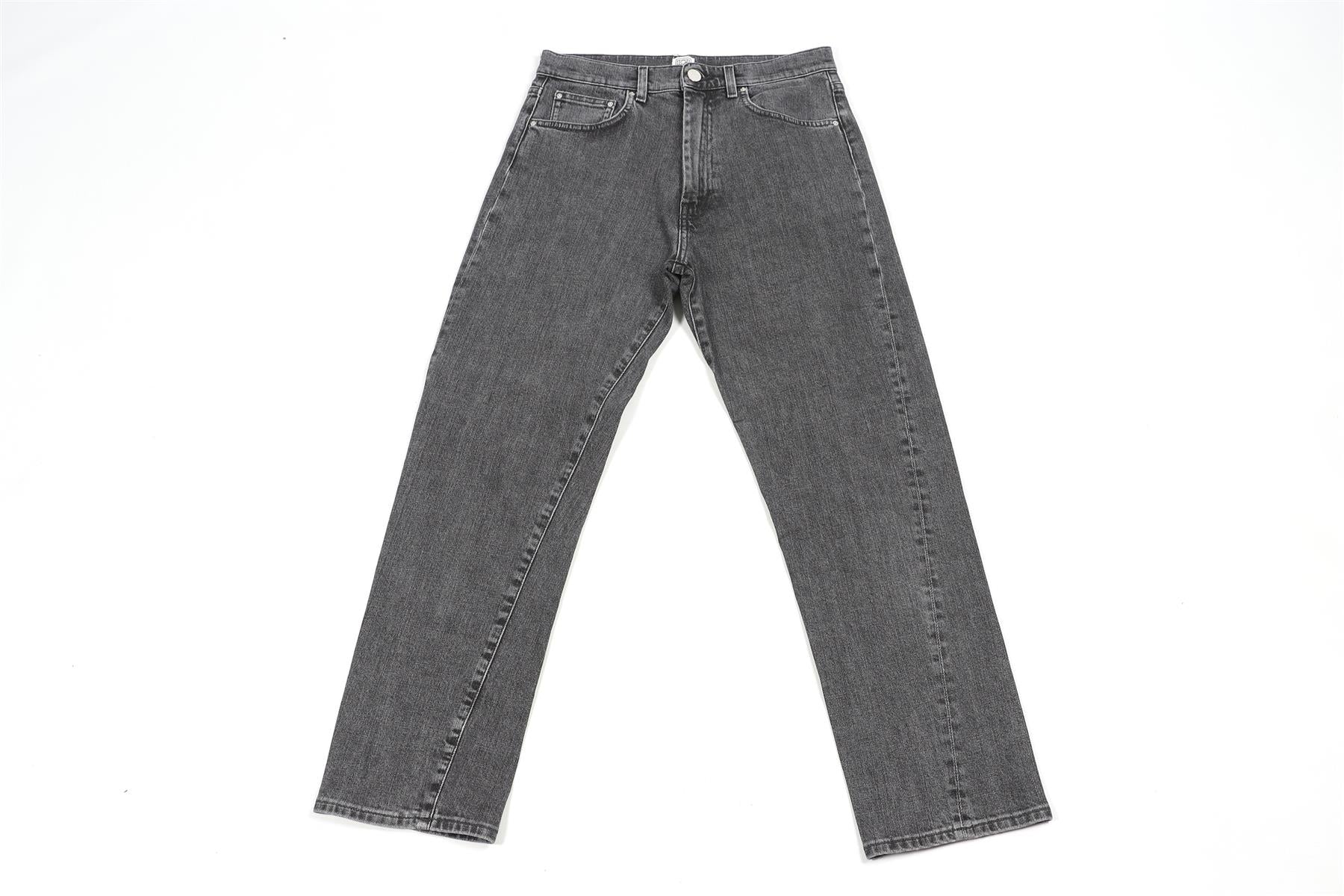TOTEME GREY HIGH RISE STRAIGHT LEG JEANS W28 UK 10 - Image 2
