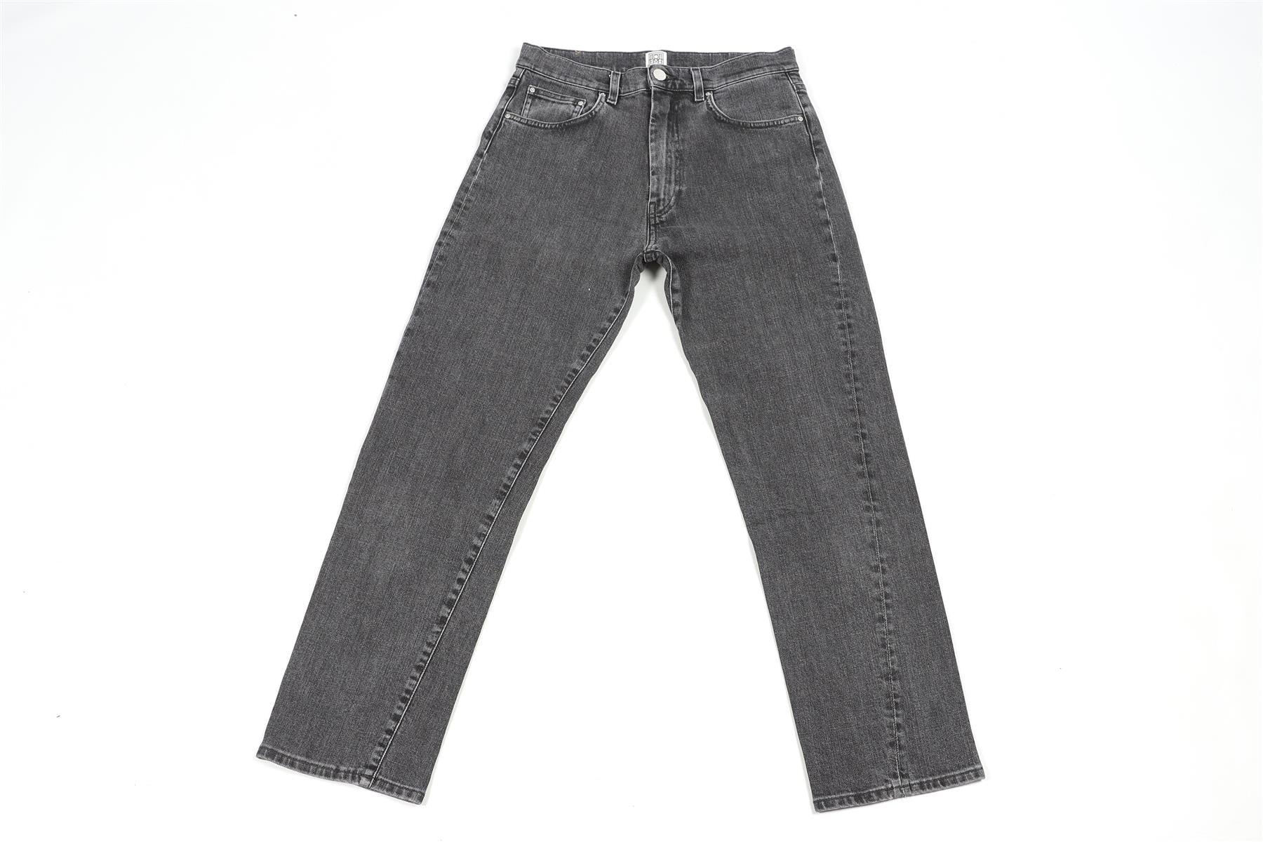 TOTEME GREY HIGH RISE STRAIGHT LEG JEANS W28 UK 10 - Image 2