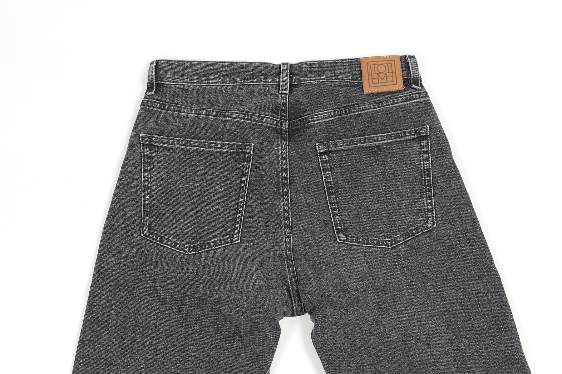 TOTEME GREY HIGH RISE STRAIGHT LEG JEANS W28 UK 10 - Image 5
