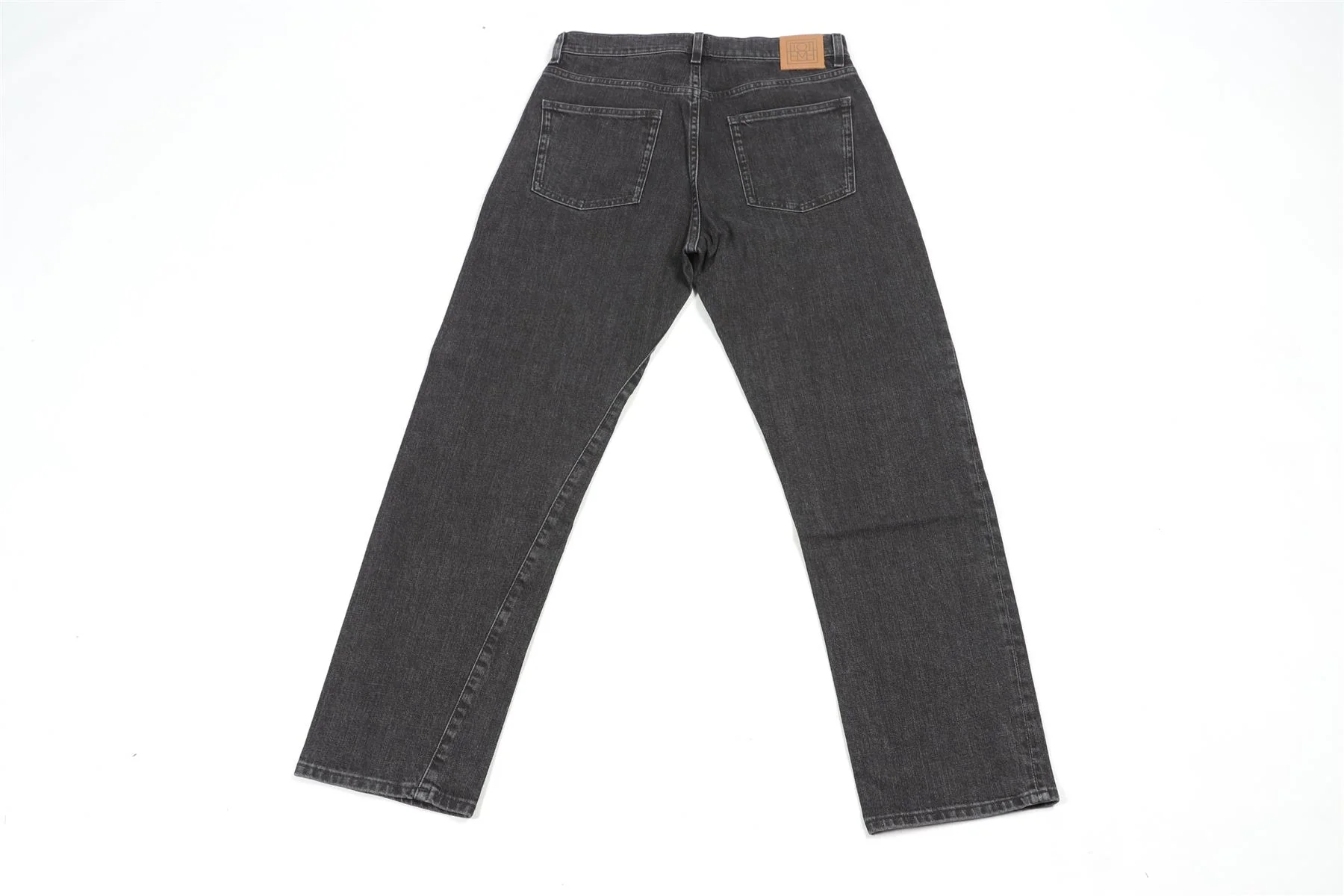 TOTEME GREY HIGH RISE STRAIGHT LEG JEANS W28 UK 10 - Image 4