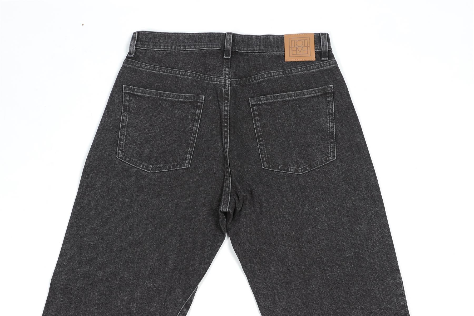 TOTEME GREY HIGH RISE STRAIGHT LEG JEANS W28 UK 10 - Image 5