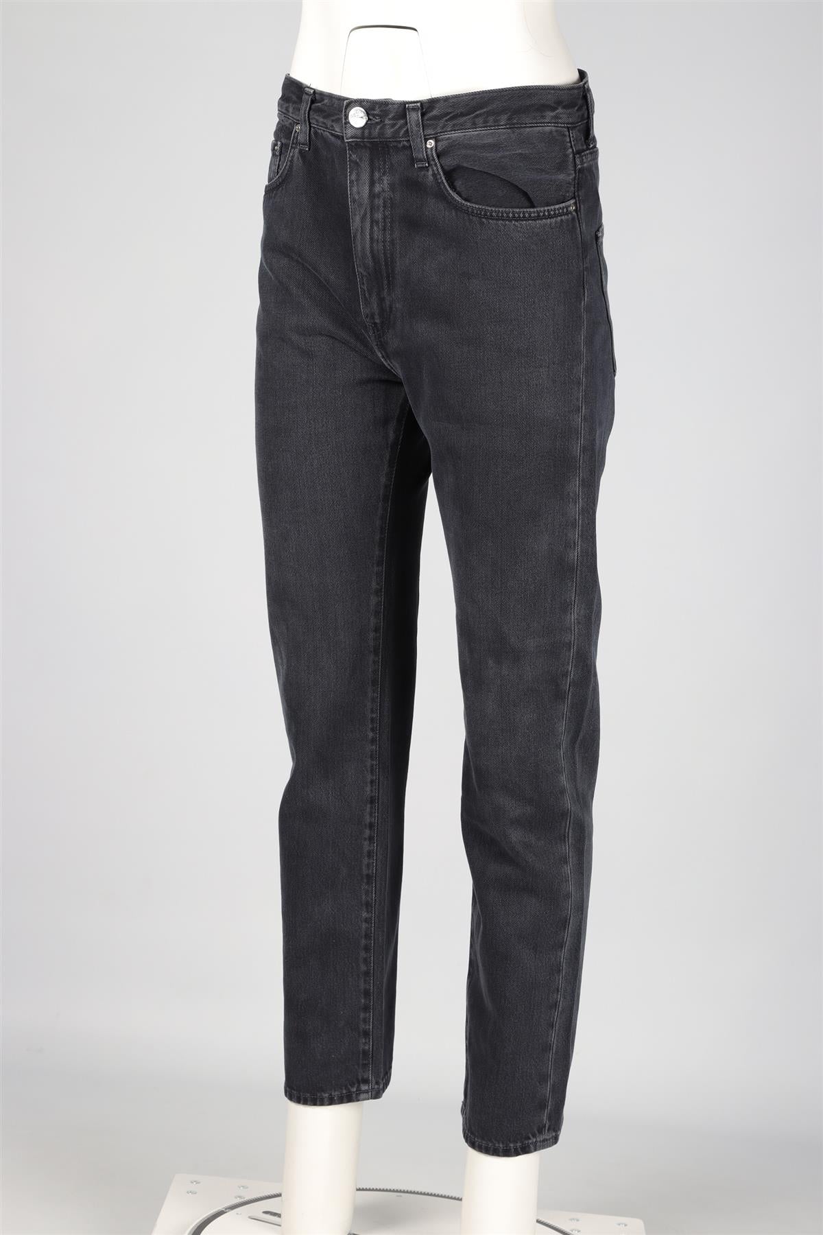 TOTEME GREY HIGH RISE STRAIGHT LEG JEANS W29 UK 10-12 - Image 3